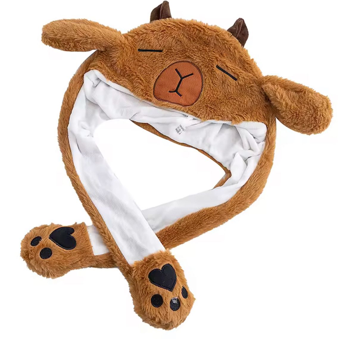 Japanese Brand Y2K Lovely Sleep Capybara Ear Moving Cute Hat Rabbits Ears Size ONE SIZE - 5 Thumbnail