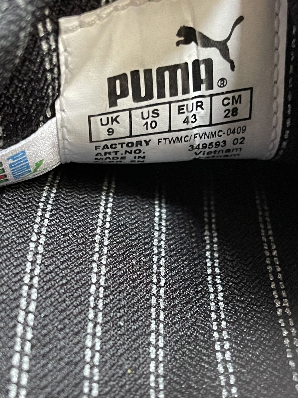 Puma Puma Mostro Shoes Black Leather White Thread Size US 10 / EU 43 - 8 Thumbnail