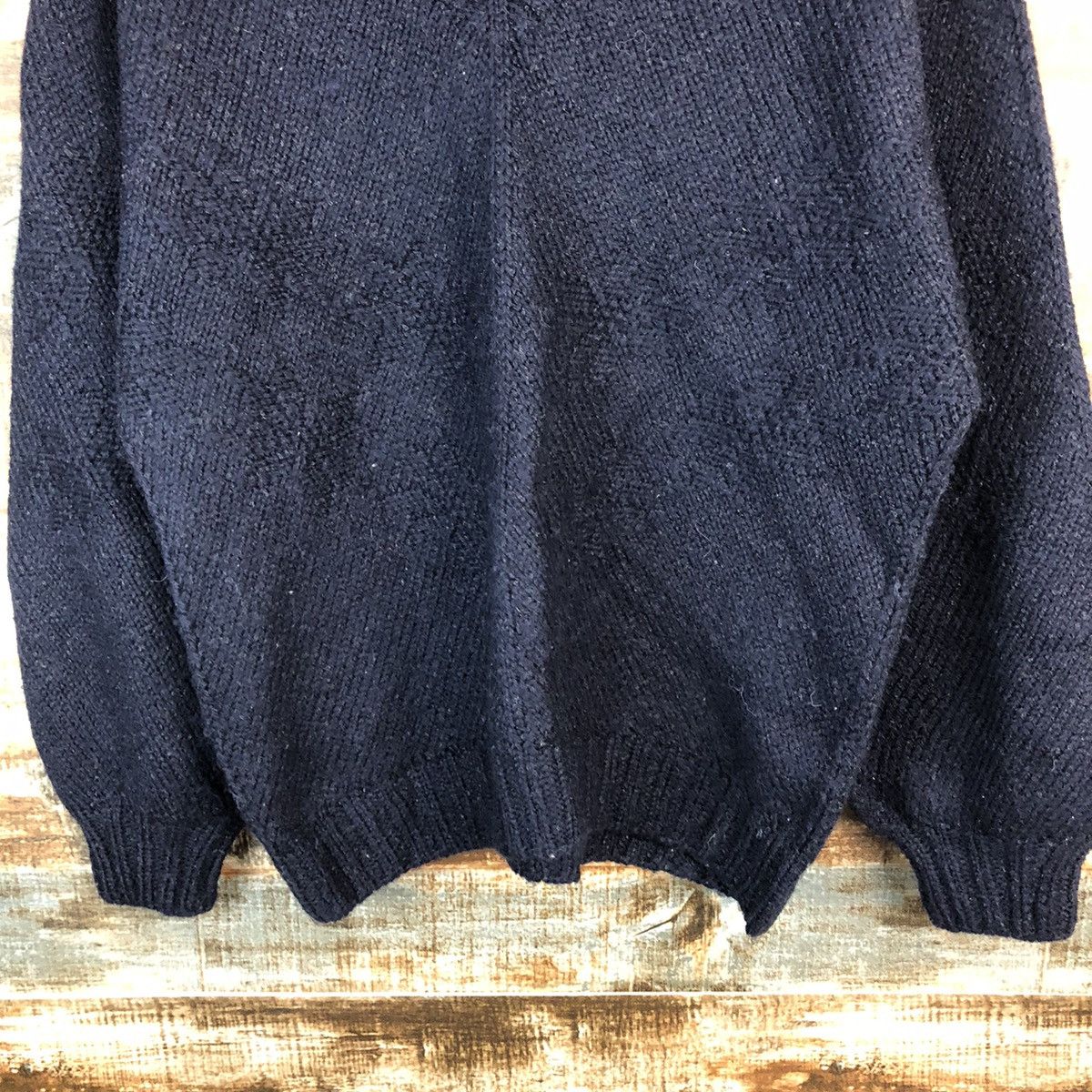 Homespun Knitwear × Japanese Brand × Vintage Japanese Dark Blue vintage sweatshirt Knitwear #A1707 Size US M / EU 48-50 / 2 - 6 Thumbnail
