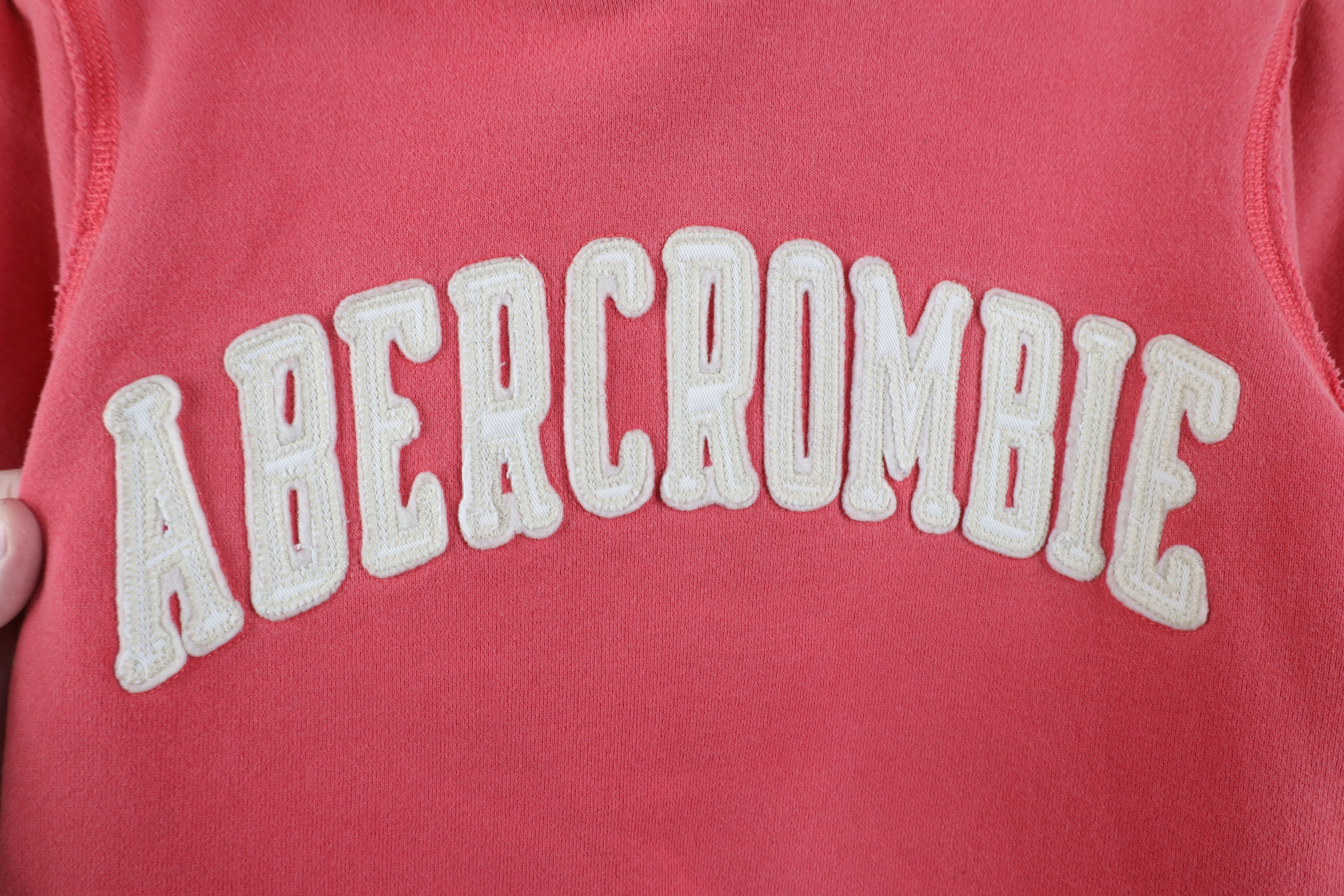 Abercrombie & Fitch Vintage 90s Y2K Abercrombie & Fitch Hoodie Sweatshirt Pink Size M / US 6-8 / IT 42-44 - 4 Thumbnail