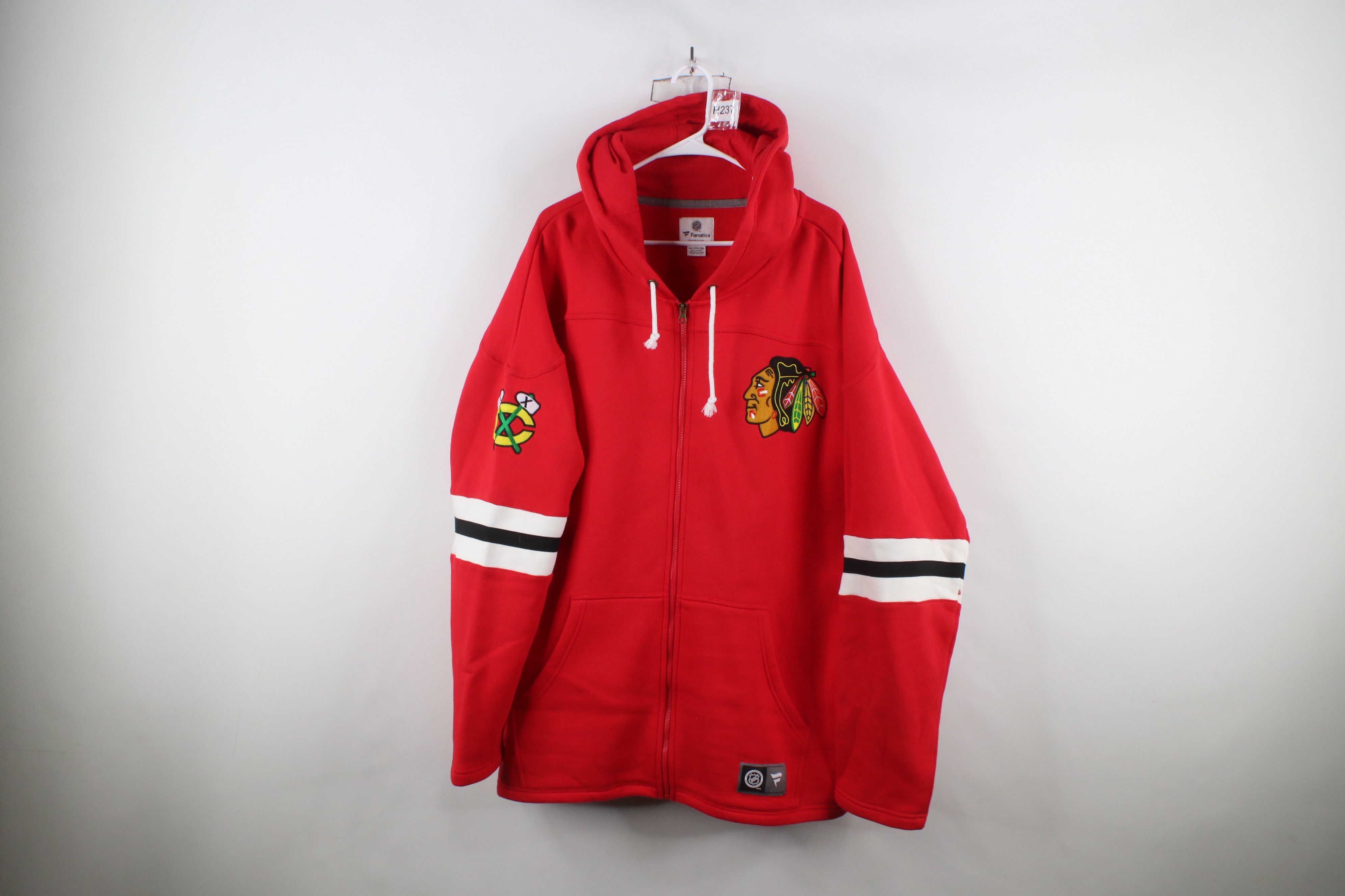 Vintage Fanatics Blackhawks Hockey Jersey Hoodie Sweatshirt Red Size US XXL / EU 58 / 5 - 1 Thumbnail