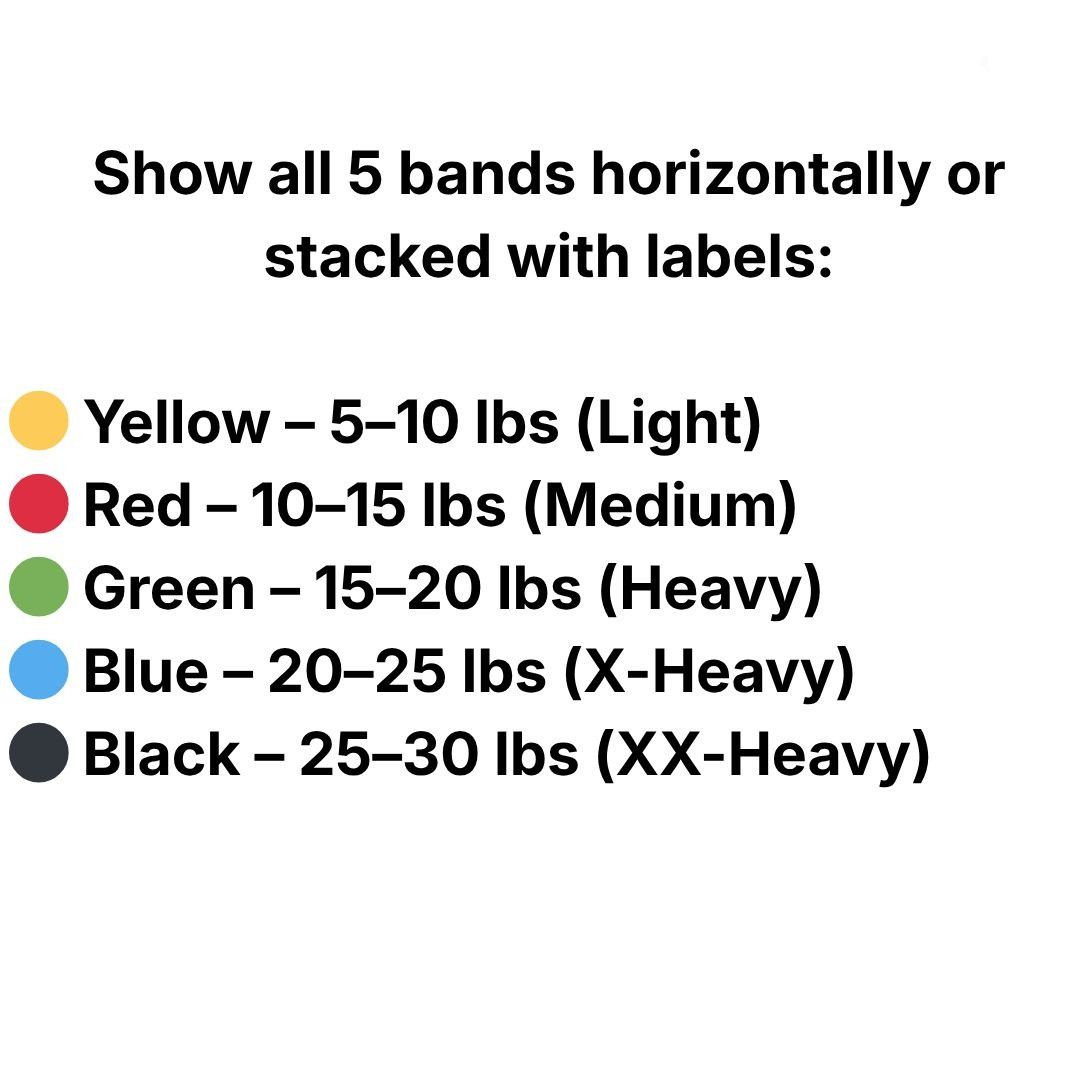 Other Resistance Bands Set 11-Piece Full Body Home Workout Kit Size ONE SIZE - 9 Thumbnail
