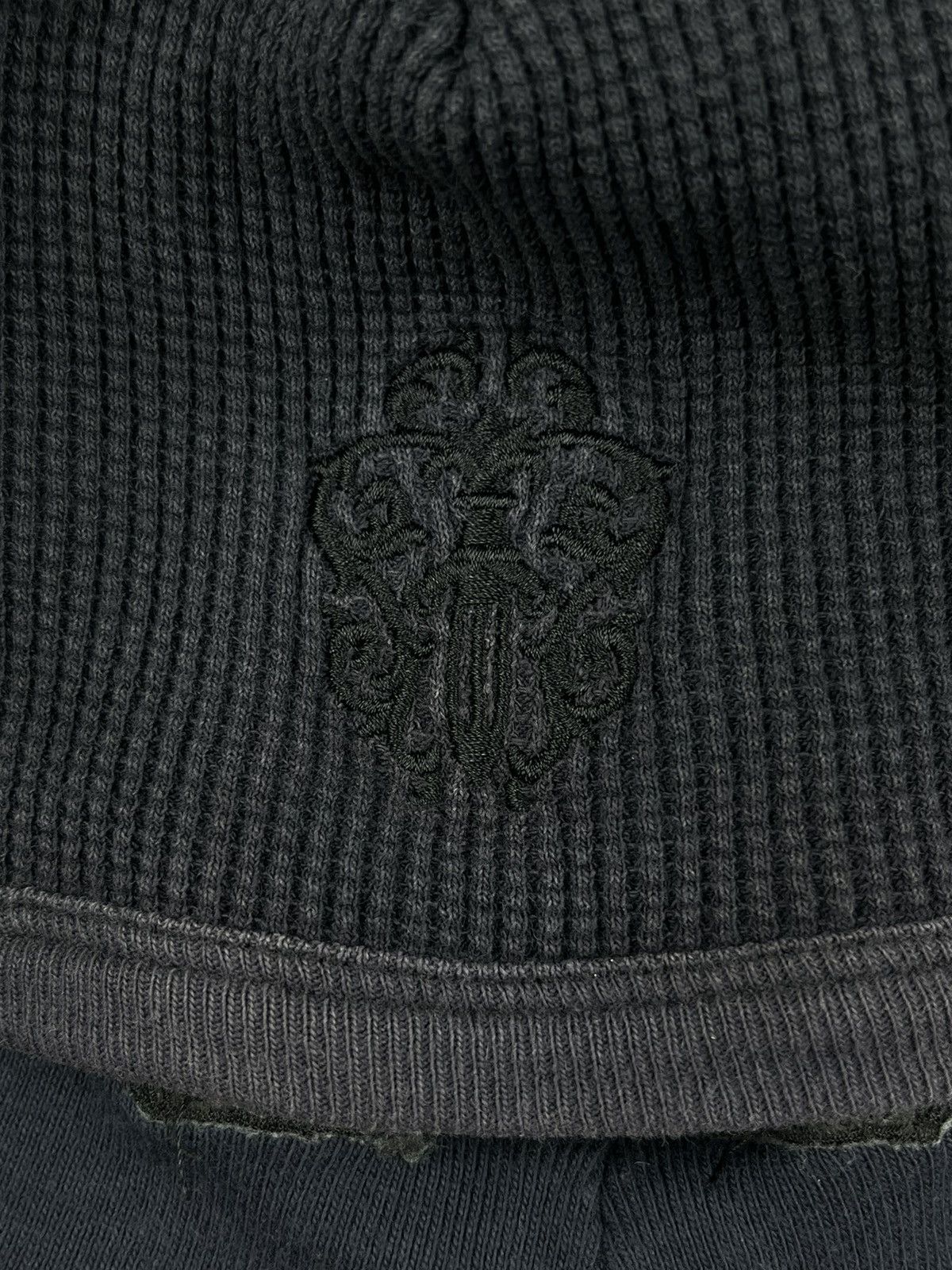 Chrome Hearts Chrome Hearts Vintage Dagger Waffle Thermal Beanie Black Size ONE SIZE - 3 Thumbnail