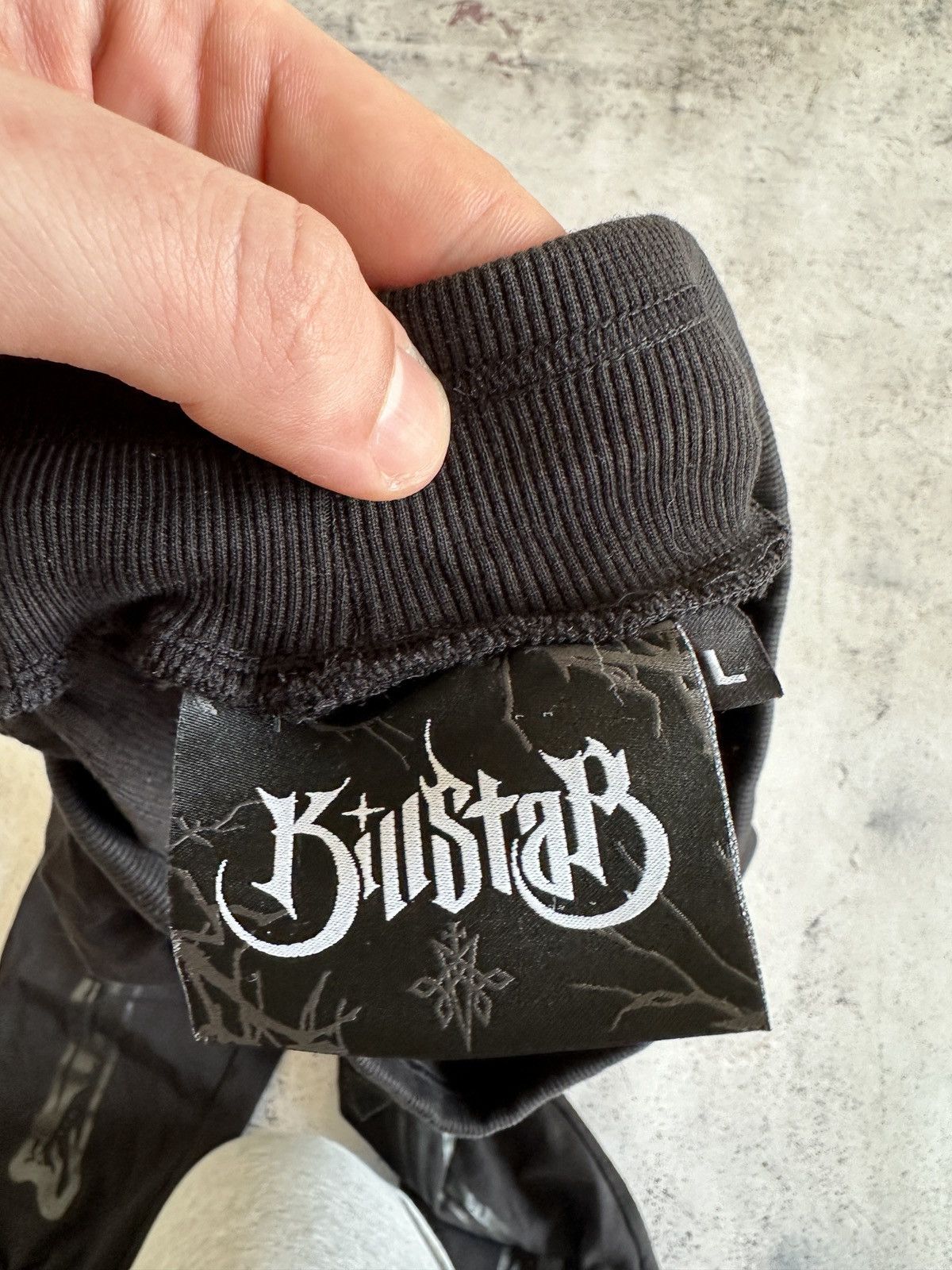 Killstar Killstar Bone Black Cotton Sweatpants Size L Size US 34 / EU 50 - 6 Thumbnail