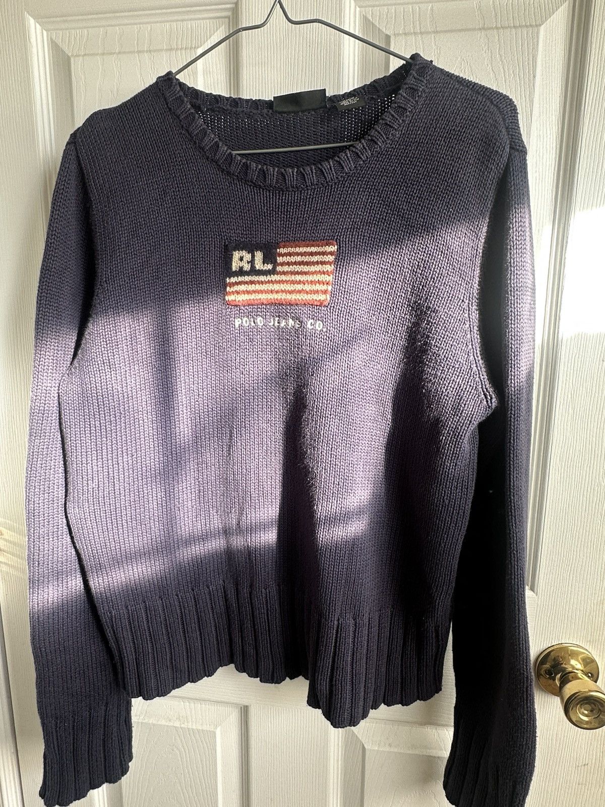 Polo Ralph Lauren RL Flag Sweater Size L / US 10 / IT 46 - 2 Thumbnail
