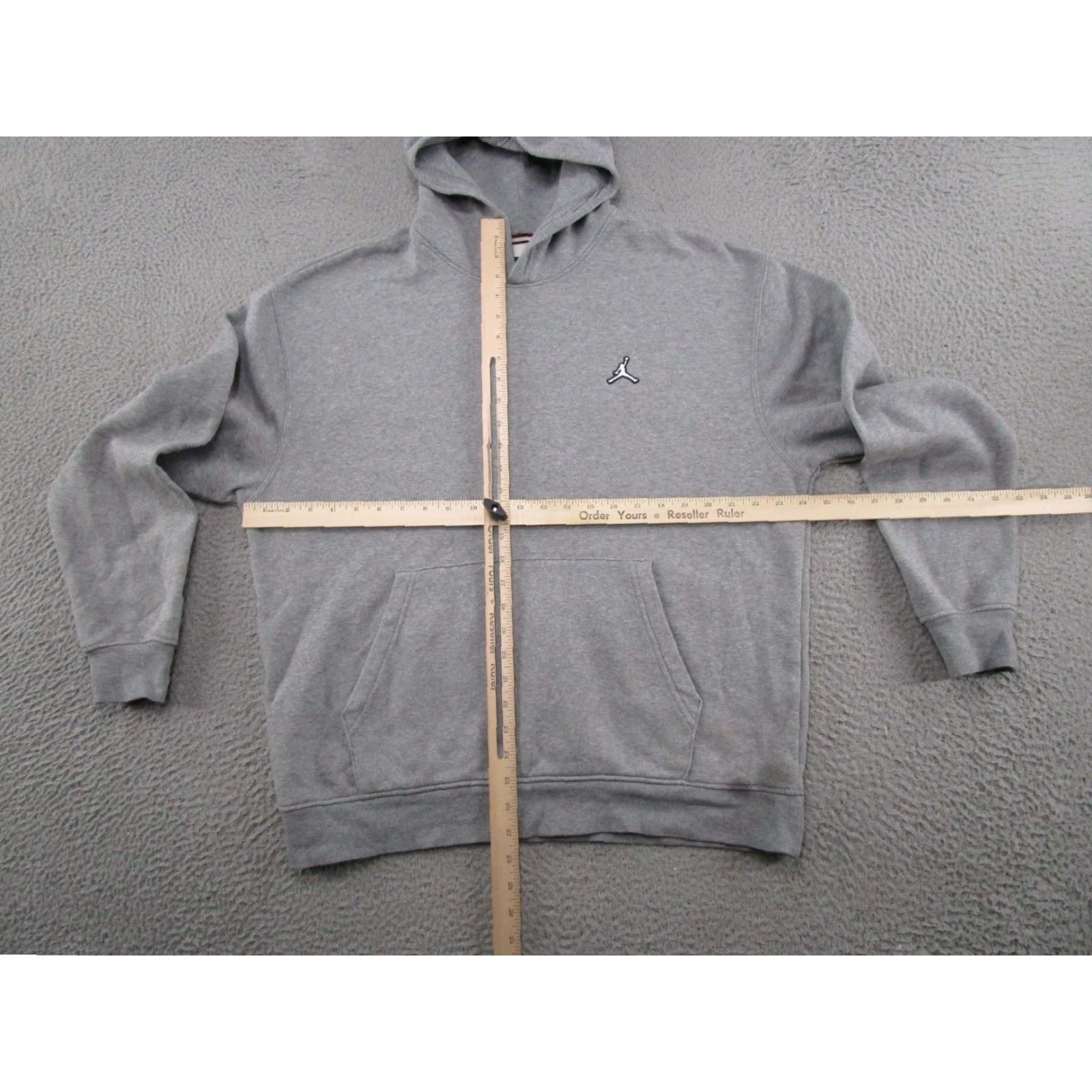 Jordan Brand VINTAGE Jordan Air Hoodie Pullover Mens L Gray Brooklyn Essentials Sweatshirt DQ7466-091 Size US L / EU 52-54 / 3 - 6 Thumbnail