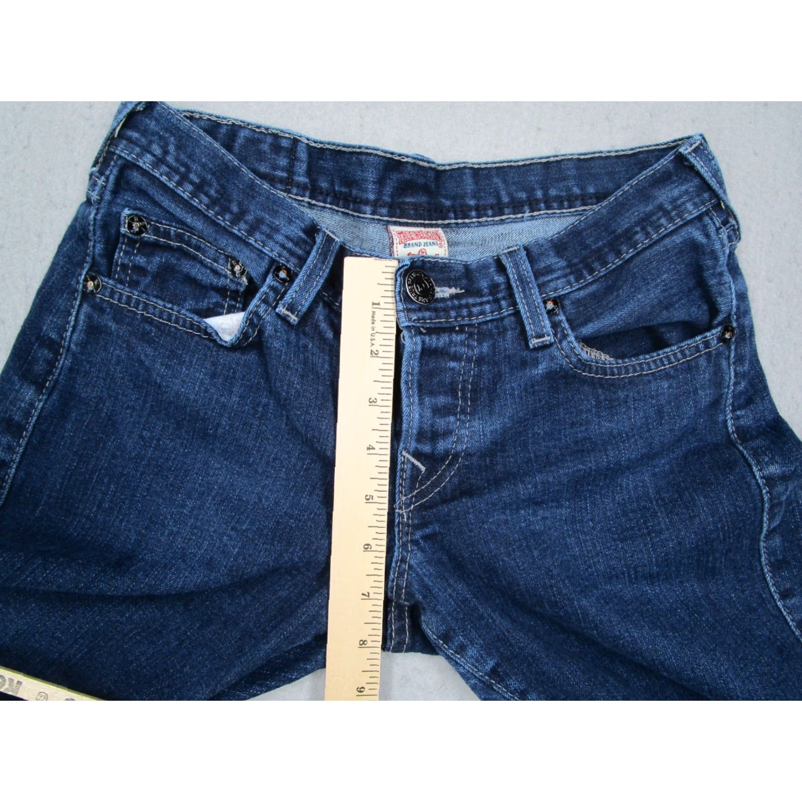 True Religion True Religion Jeans Women 24 Blue Brianna Low Rise Button Fly Denim 28x29 Size 42" / US 20 - 4 Thumbnail