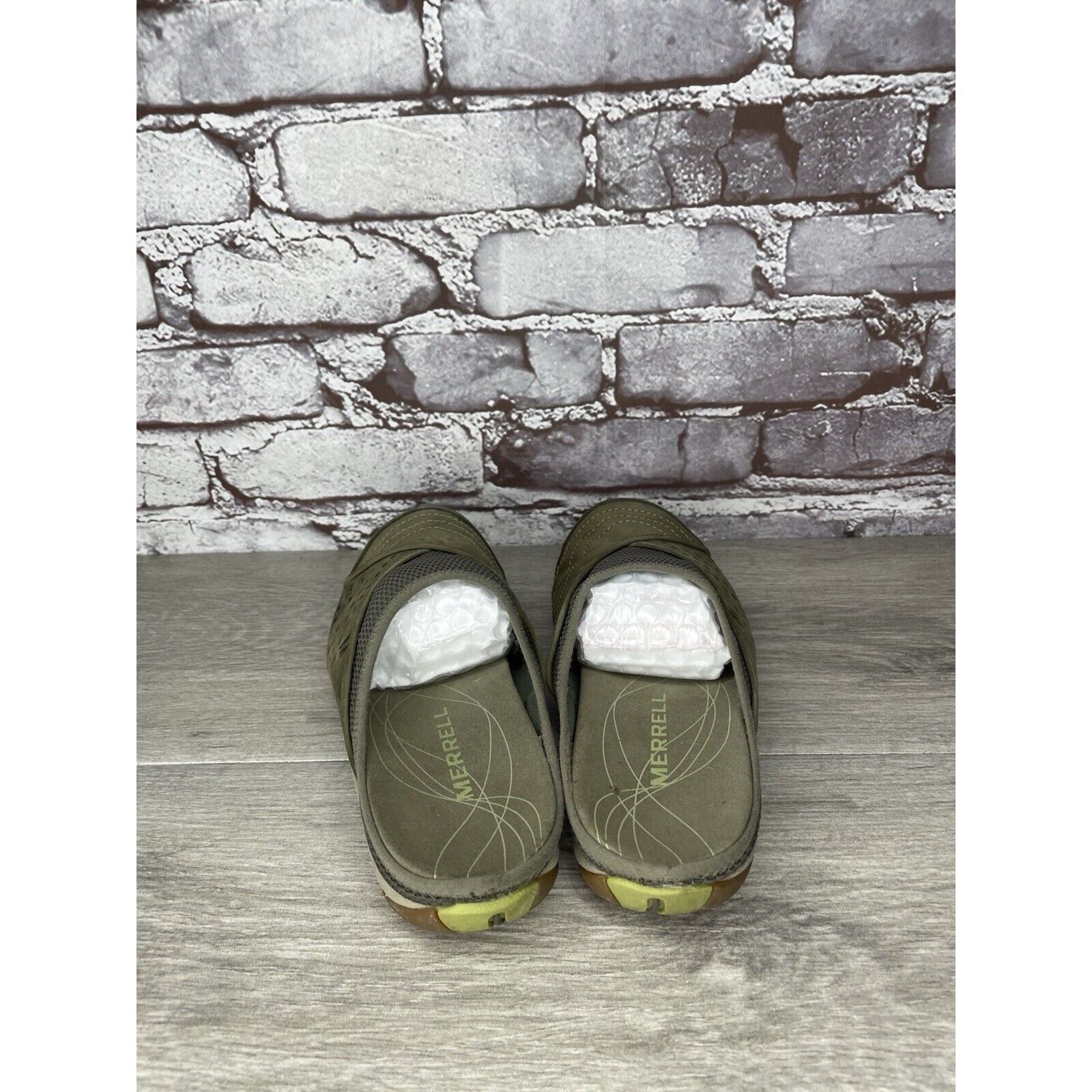 Merrell Merrell Rumba Moss Green Suede Leather Stretch Mesh Shoes Wo Size US 8 / IT 38 - 3 Thumbnail