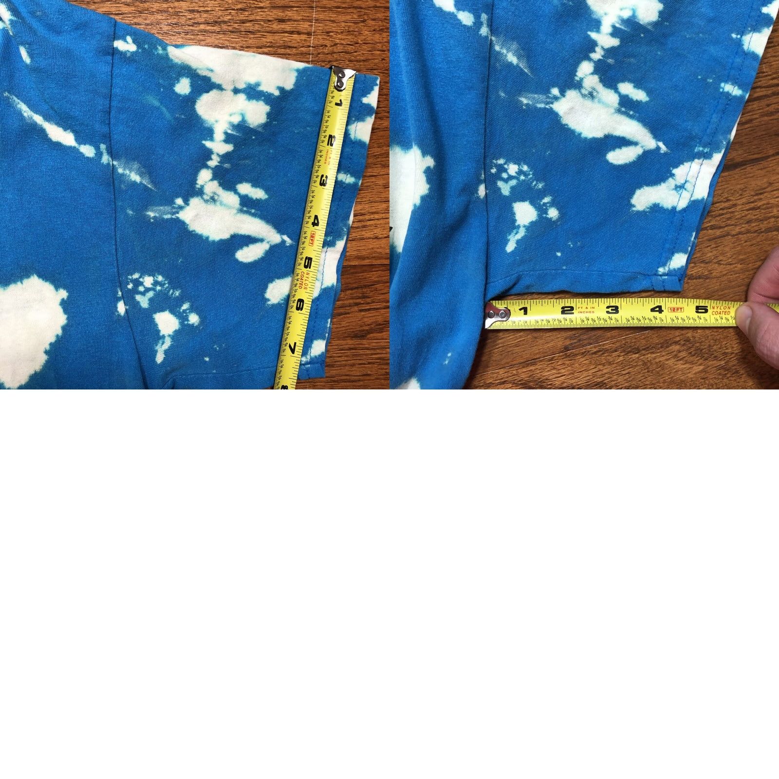 Vintage VINTAGE Sportsman T-Shirt Aztec Tie Dye Blue 90s Crew Neck Short Sleeve Men L Large Graphic Size US L / EU 52-54 / 3 - 8 Thumbnail