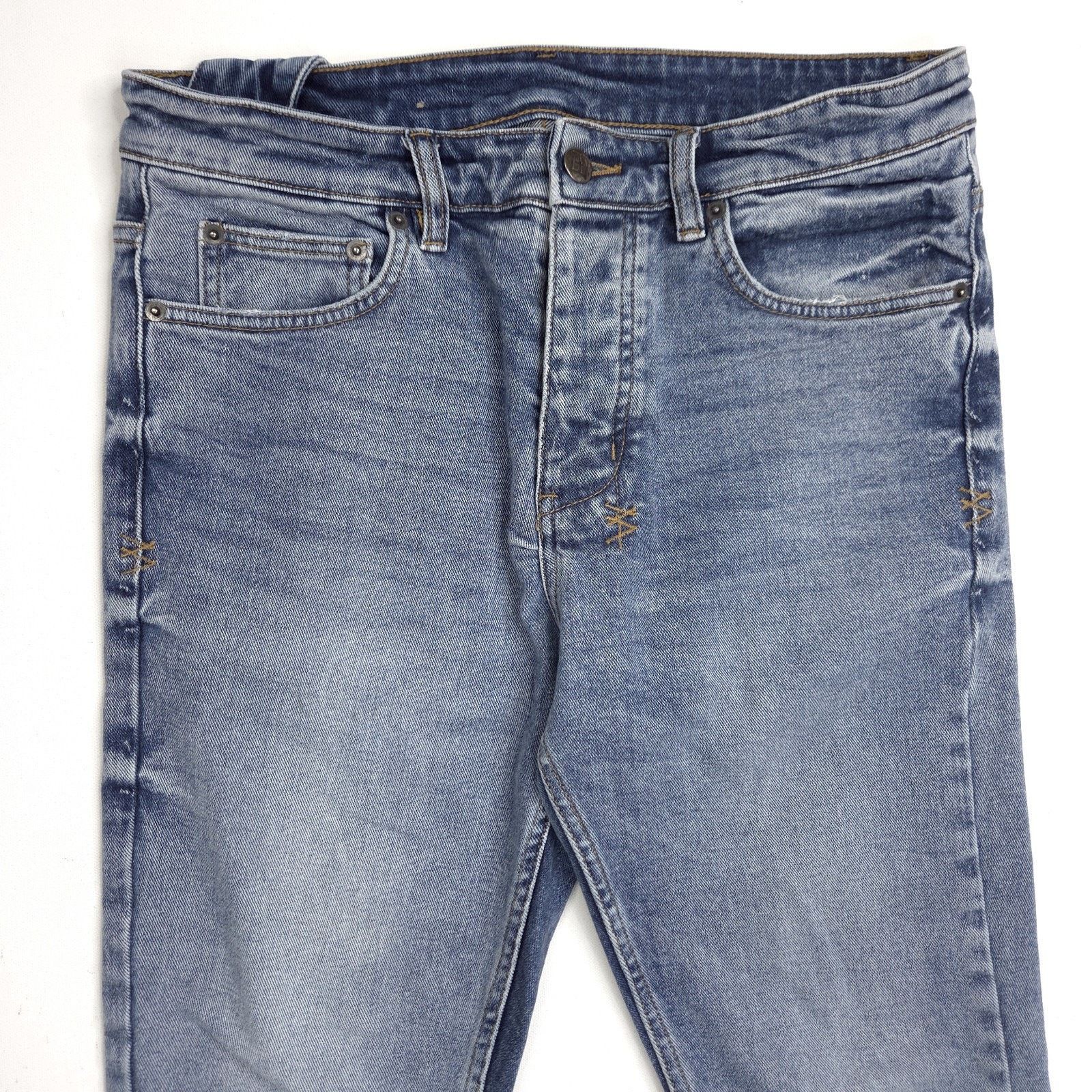 Ksubi Ksubi Chitch Pure Dynamite Jeans Mens 31x26 Button Fly Blue Size US 31 - 2 Thumbnail
