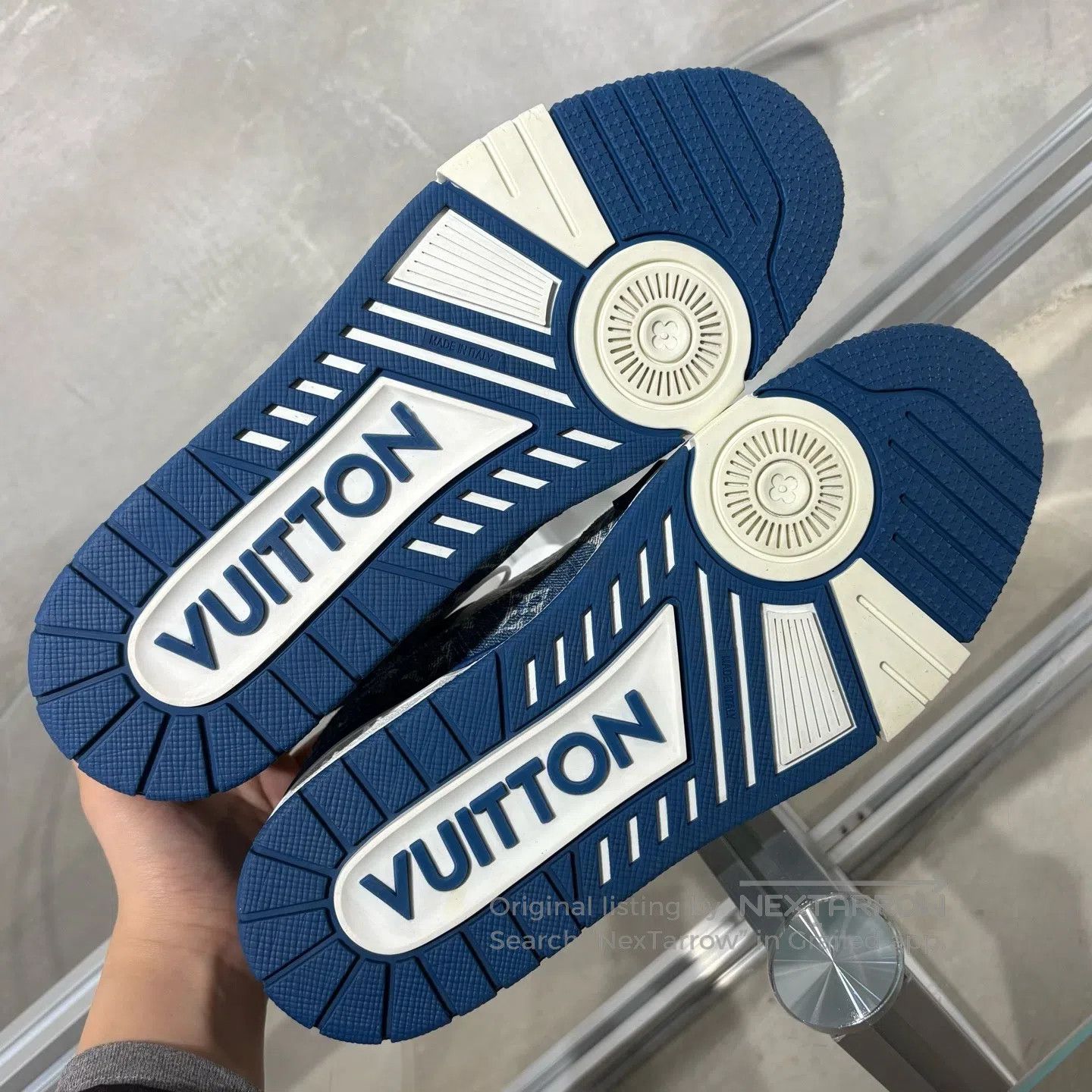 Louis Vuitton Louis Vuitton Rainer White Blue Jeans boardshoes Size US 9 / EU 42 - 7 Thumbnail