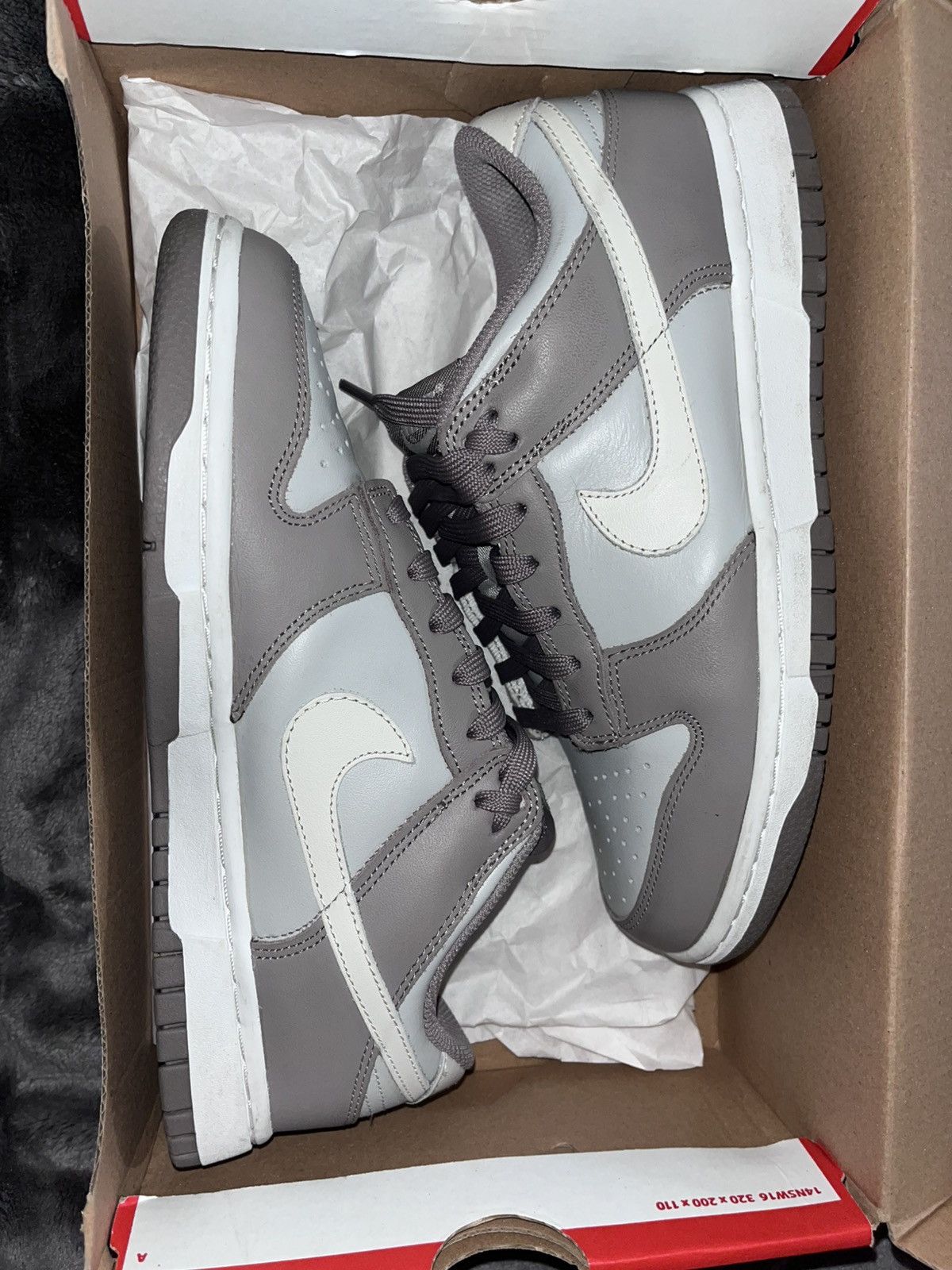 Nike Nike Dunk Low Moon Fossil W8/M6.5 Size US 8 / IT 38 - 3 Thumbnail