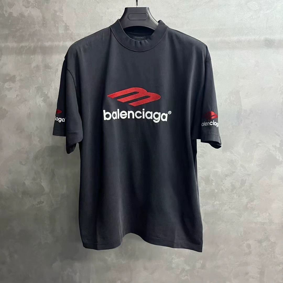 Balenciaga balenciaga logo print black short sleeve t-shirt Size US XS / EU 42 / 0 - 1 Thumbnail
