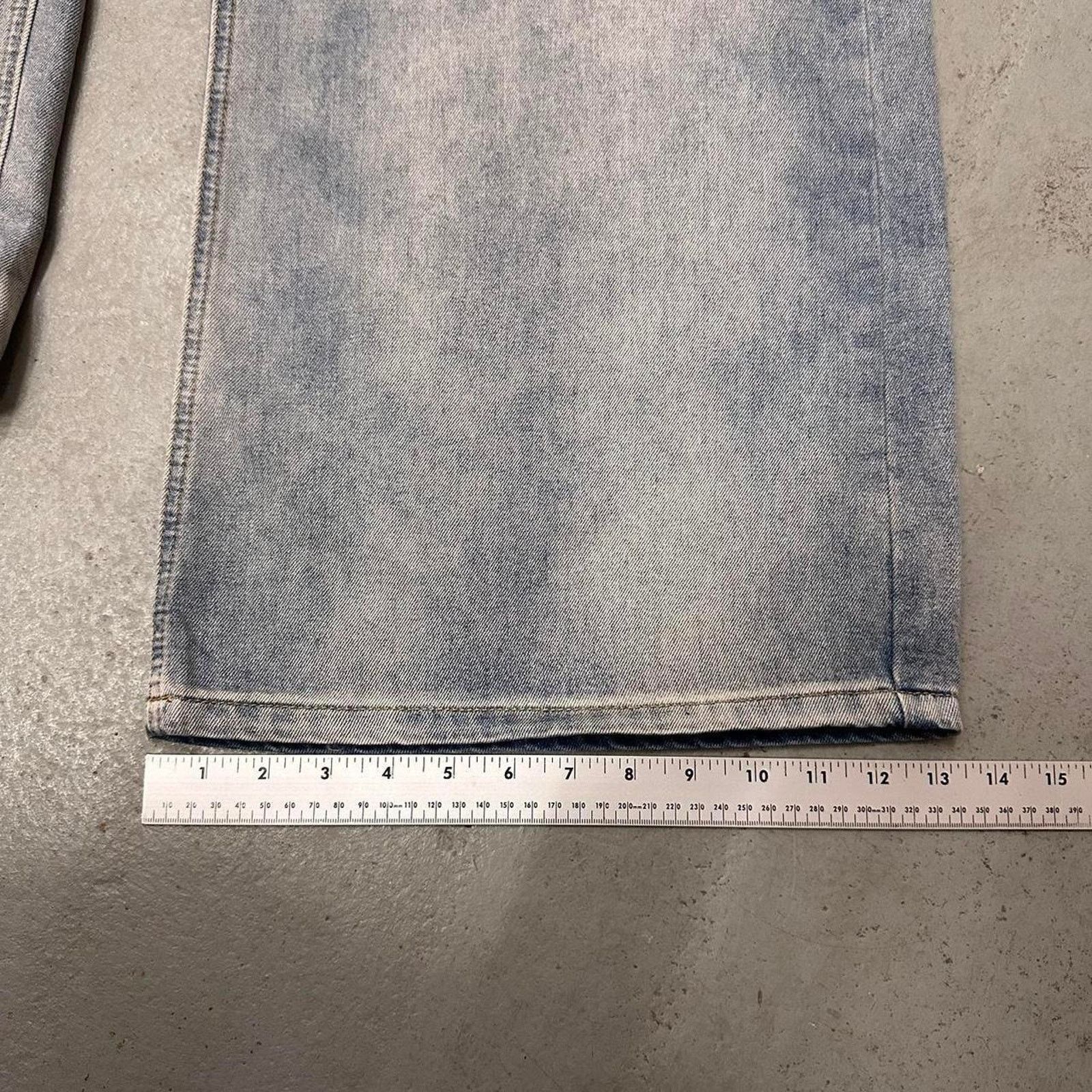 Other BLEACH WASH WIDE LEG BAGGY DENIM WAIST 32 MODELED Size US 32 / EU 48 - 7 Thumbnail