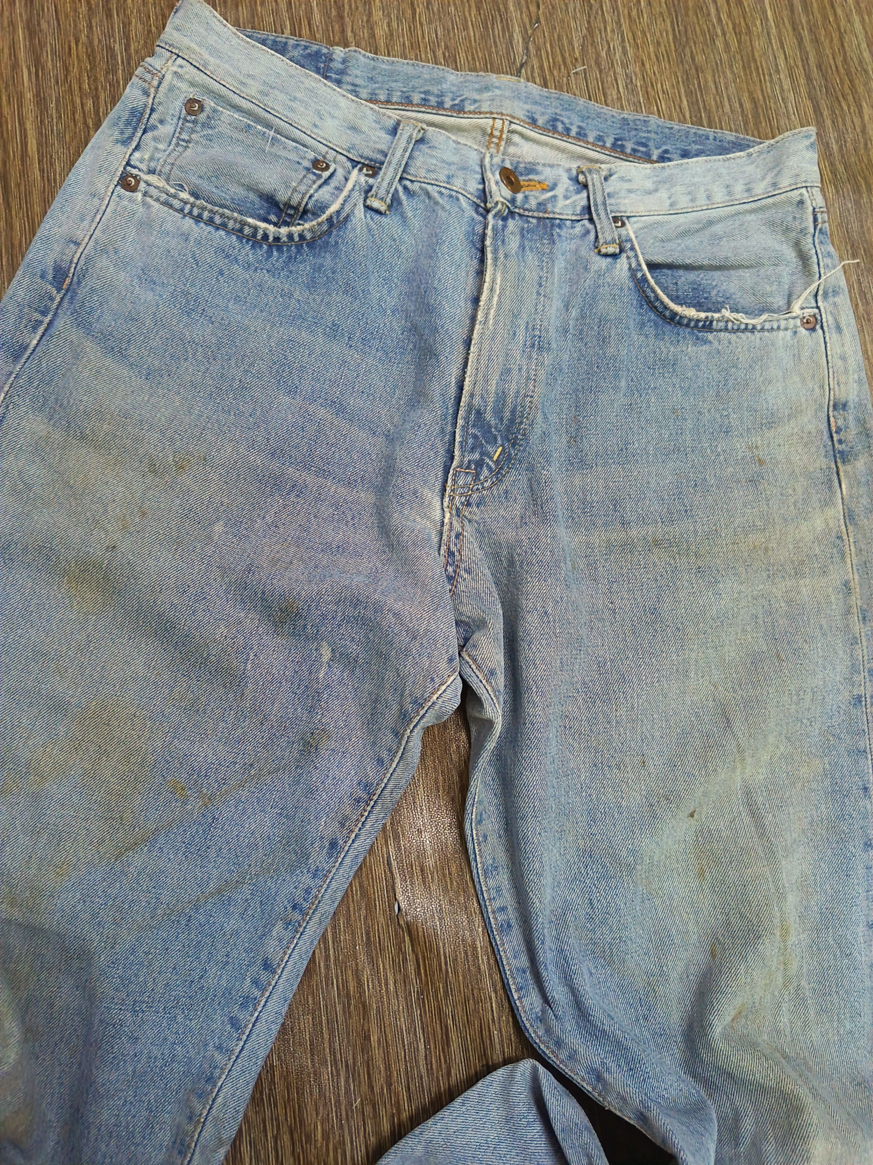 Edwin Vintage stain faded edwin 505x selvedge Size US 33 - 8 Thumbnail
