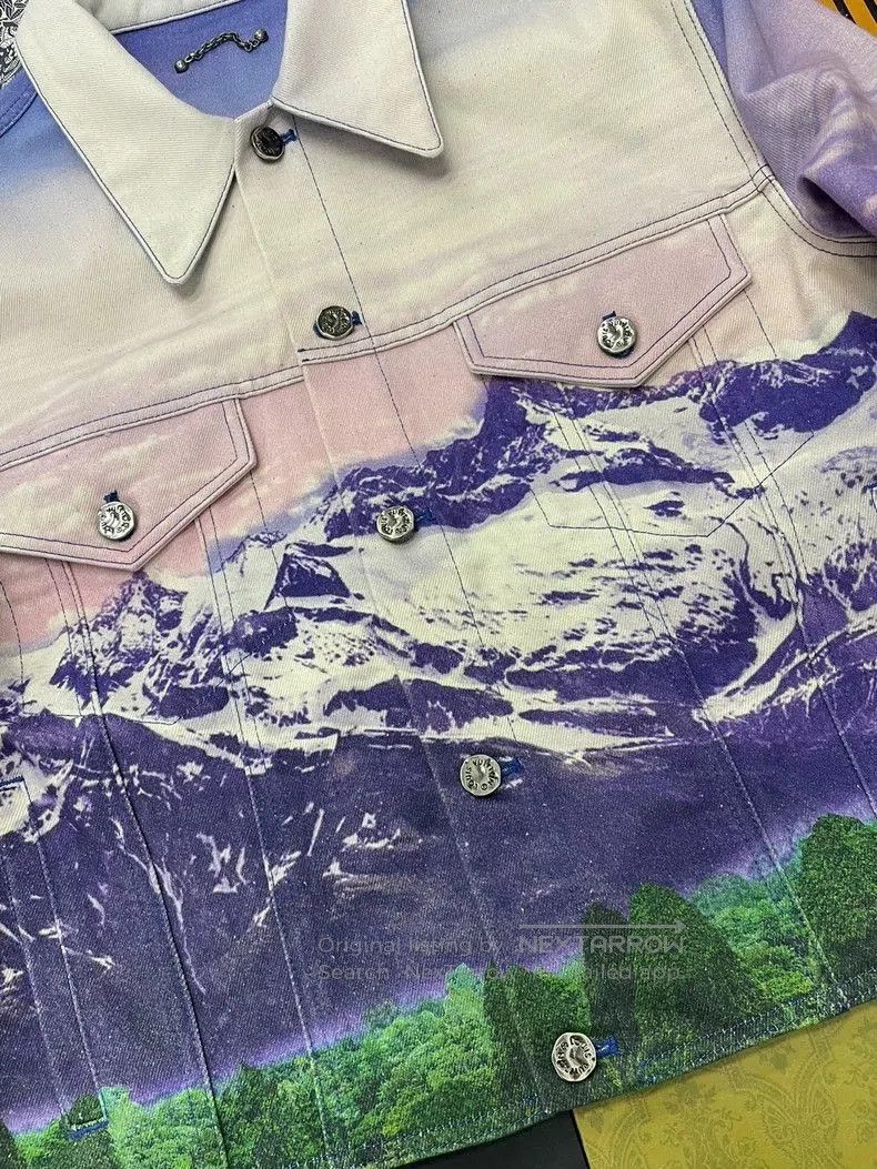 Louis Vuitton LV Gradient Snow Mountain Denim Jacket. Size US M / EU 48-50 / 2 - 2 Thumbnail