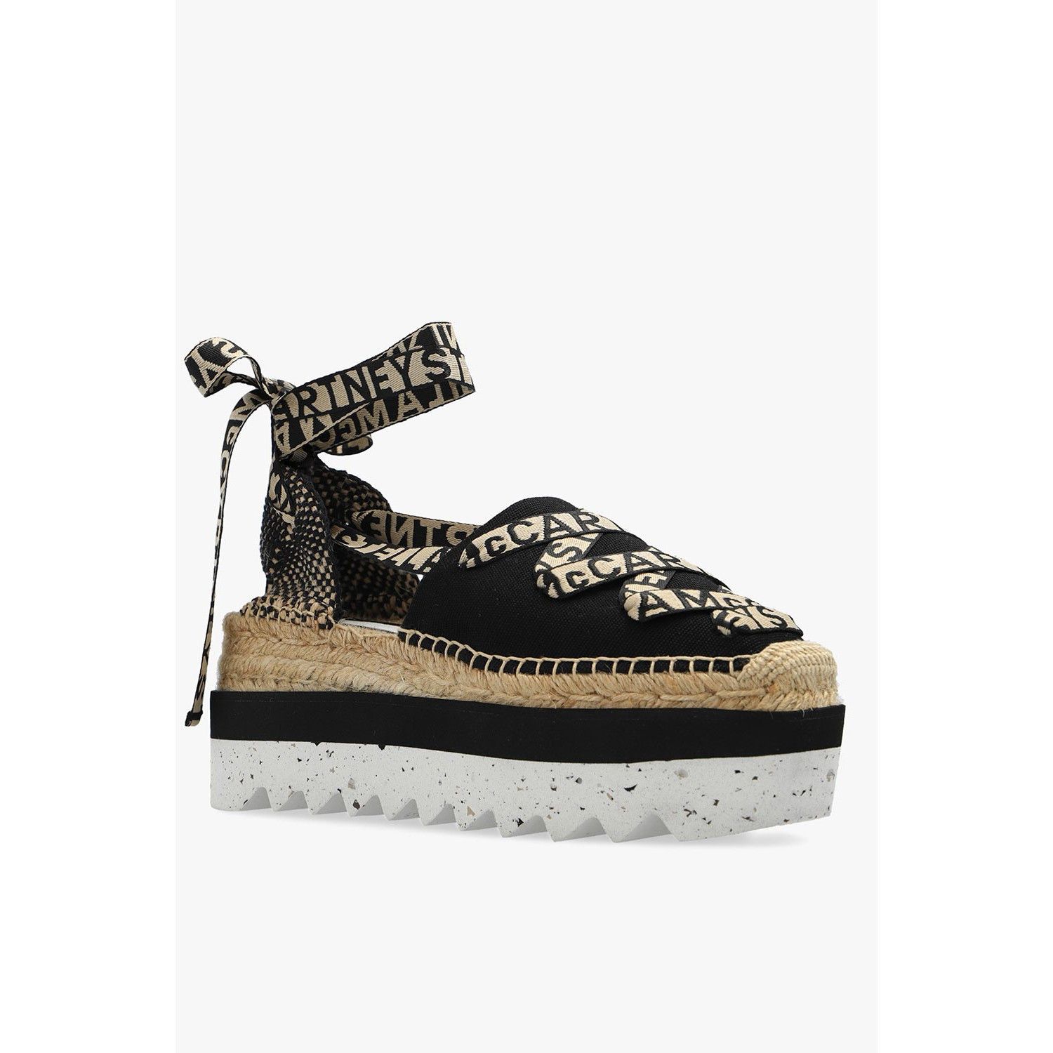 Stella McCartney STELLA MCCARTNEY 'Gaia' Black Platform Espadrilles New & Aut Size US 11 / IT 41 - 2 Thumbnail