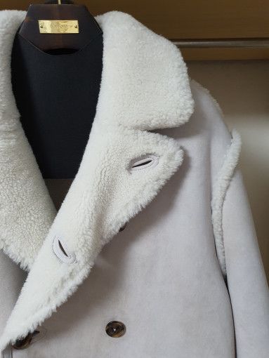 Tom Ford o1sm1stk0824 Suede Shearling Low Cut Double Mustang Coat Size US M / EU 48-50 / 2 - 4 Thumbnail