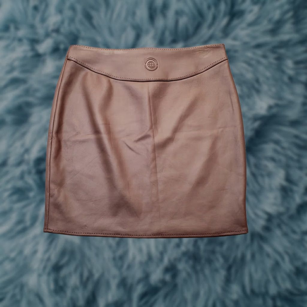Vintage Max Studio Women's M Brown Straight & Pencil Skirt High Waist - Short Length, Polyester, Dry Clean, Vintage No, Casual, Regular Size M, Brown Size 32" / US 10 / IT 46 - 1 Thumbnail