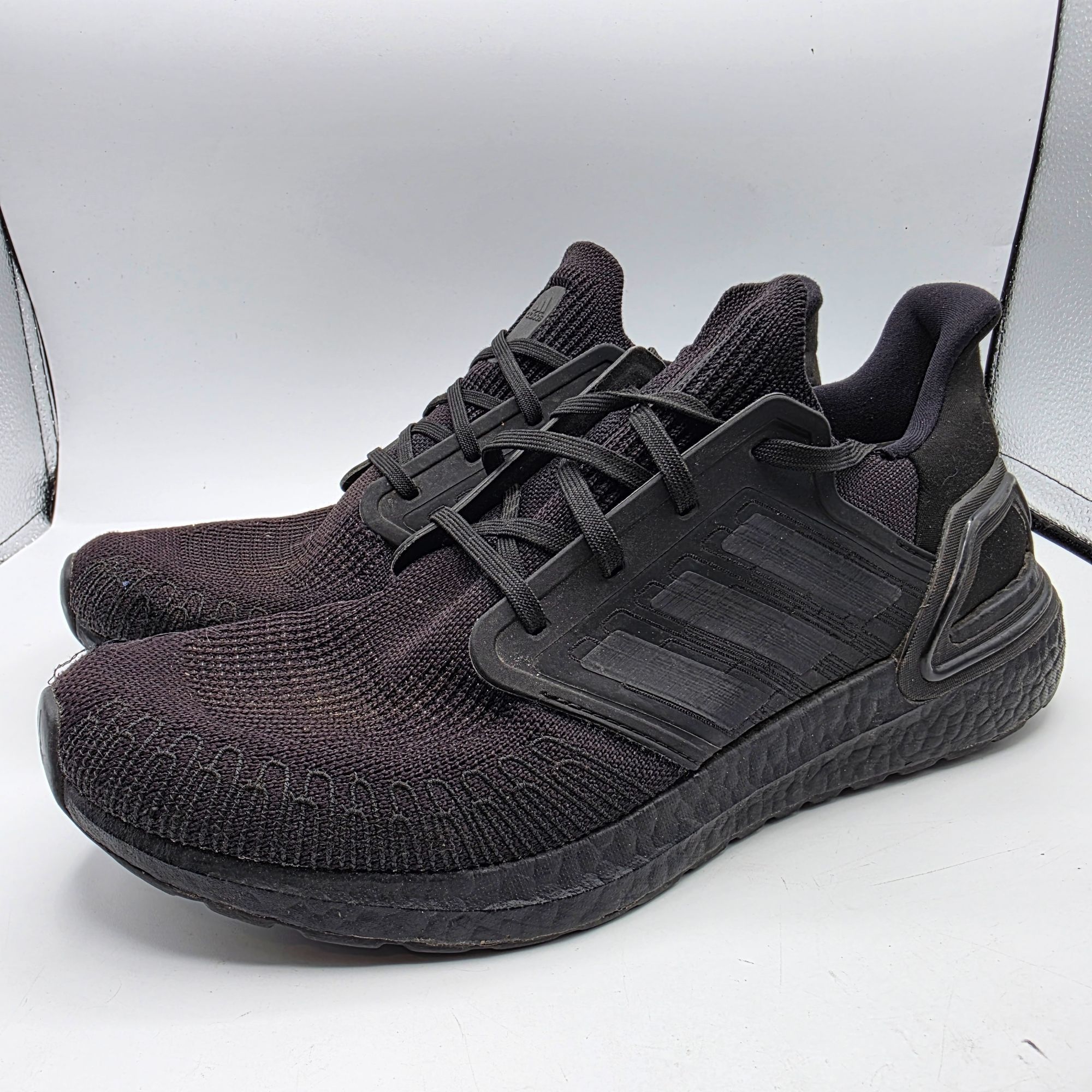 Adidas Adidas UltraBoost 20 Mens Size 11.5 Triple Black Athletic Sh Size US 11.5 / EU 44-45 - 4 Thumbnail