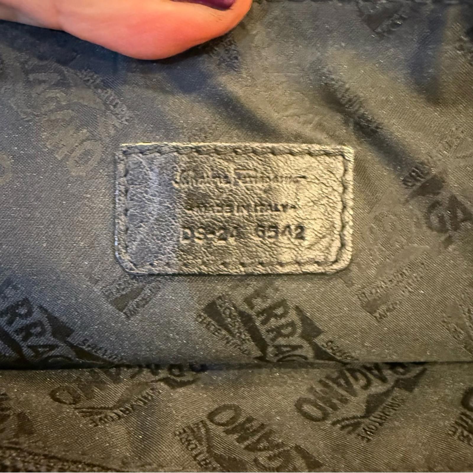 Salvatore Ferragamo Salvatore Ferragamo Men’s Leather and Canvas Messenger Bag Size ONE SIZE - 10 Thumbnail