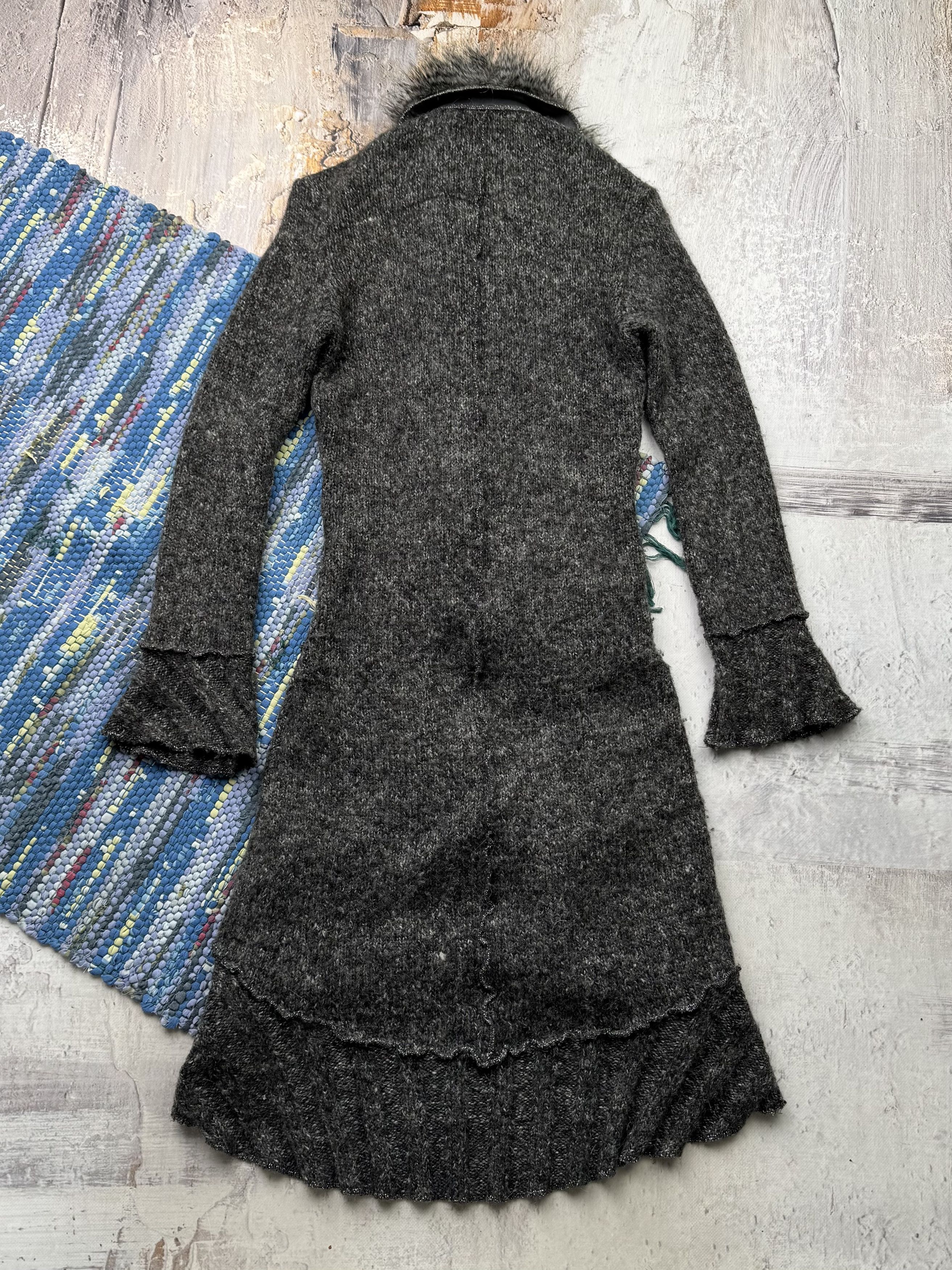 Vintage Vintage Asymmetry Dress With Long Sleeve A541D15(497) Size M / US 6-8 / IT 42-44 - 7 Thumbnail