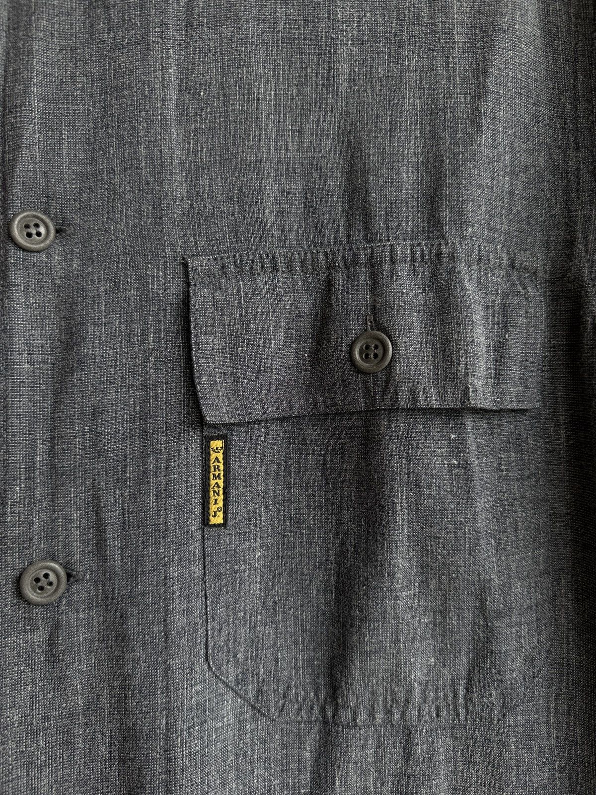 Armani Armani Jeans Linen Shirt Size US L / EU 52-54 / 3 - 5 Thumbnail