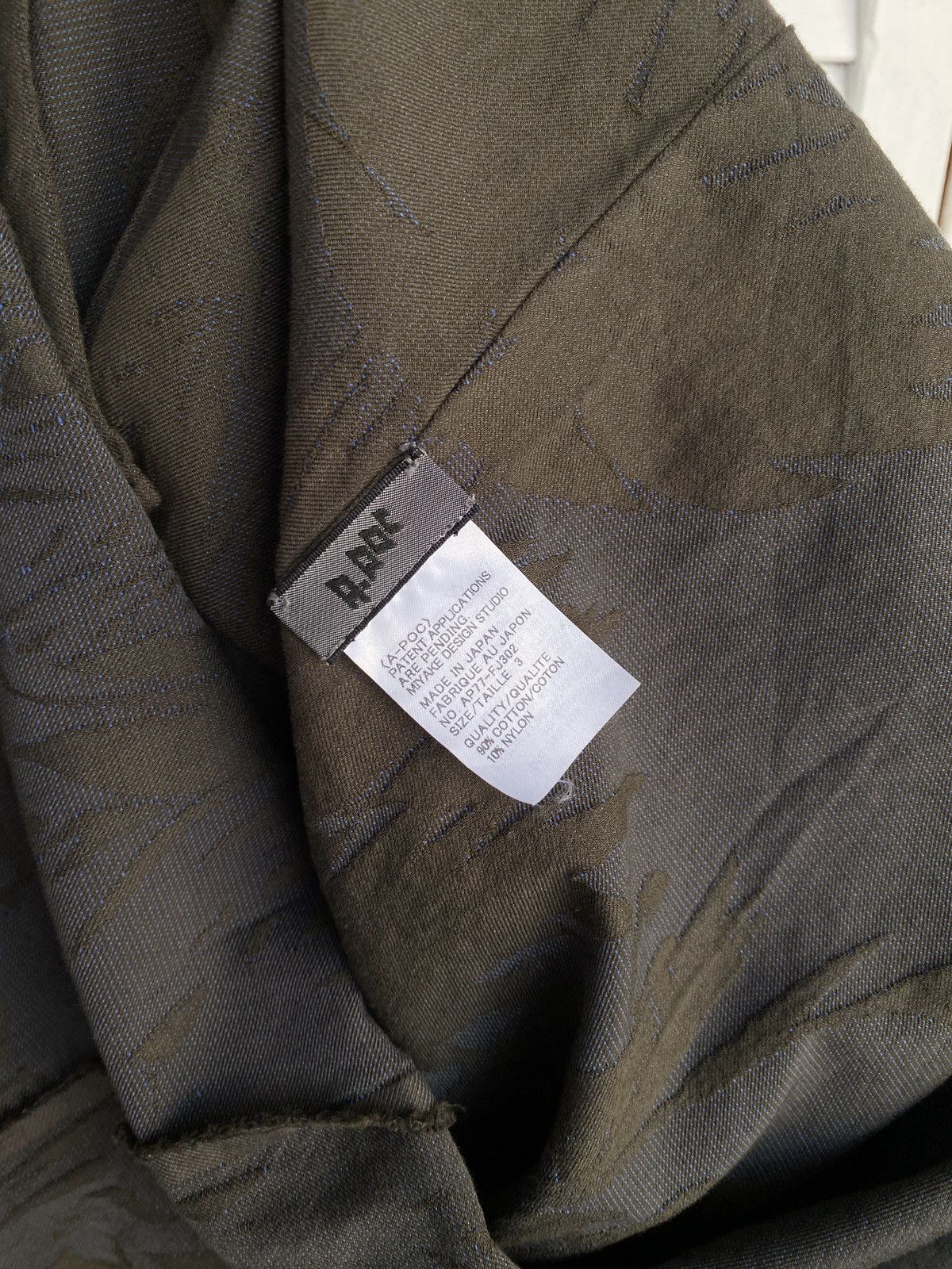 Issey Miyake × Japanese Brand × Vintage ISSEY MIYAKE A-POC "Shadow Stitch" Raw Edge Textured Shirt Size US M / EU 48-50 / 2 - 3 Thumbnail