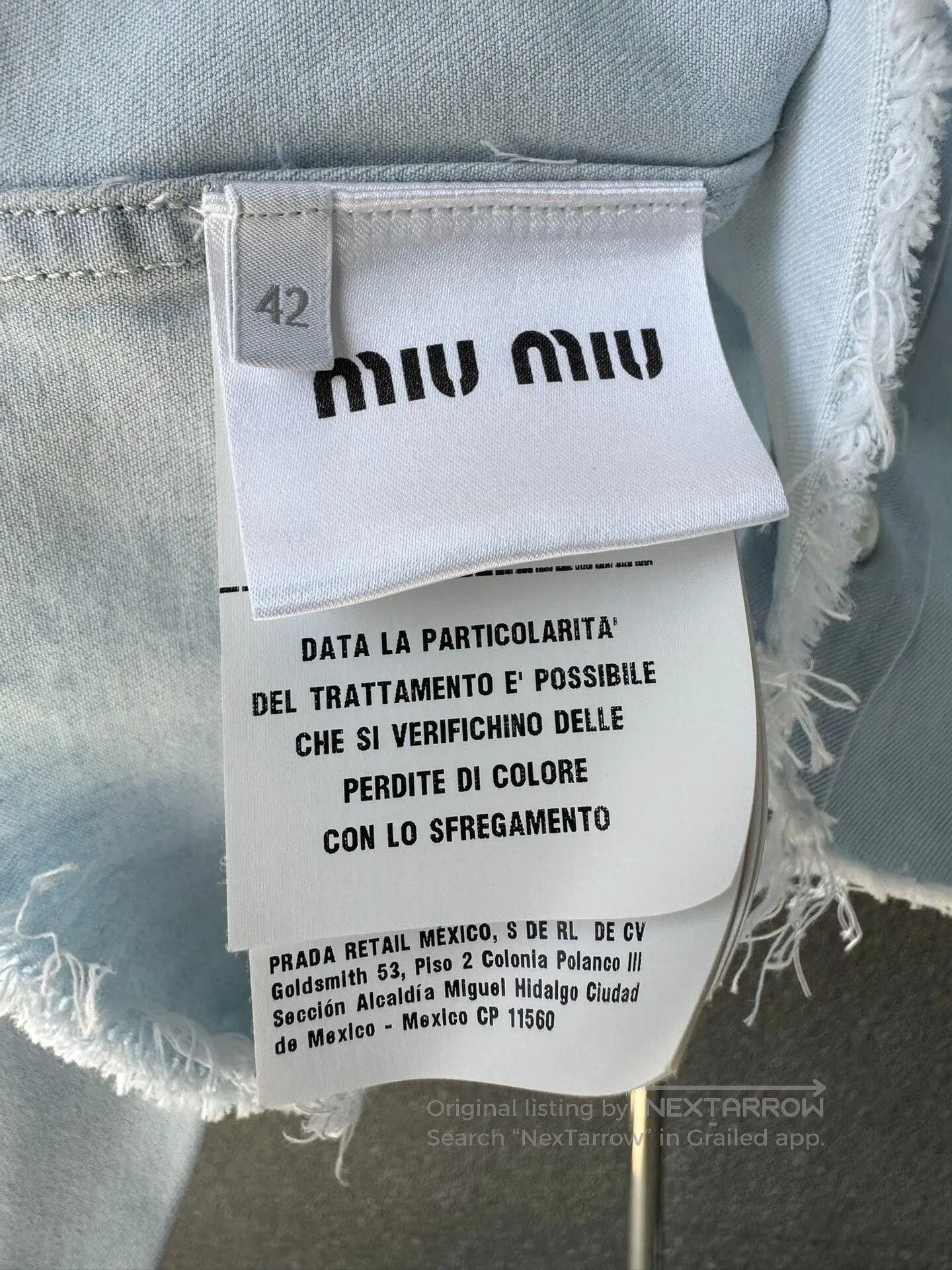Miu Miu miu miu cropped denim button-up shirt. Size M / US 6-8 / IT 42-44 - 8 Thumbnail