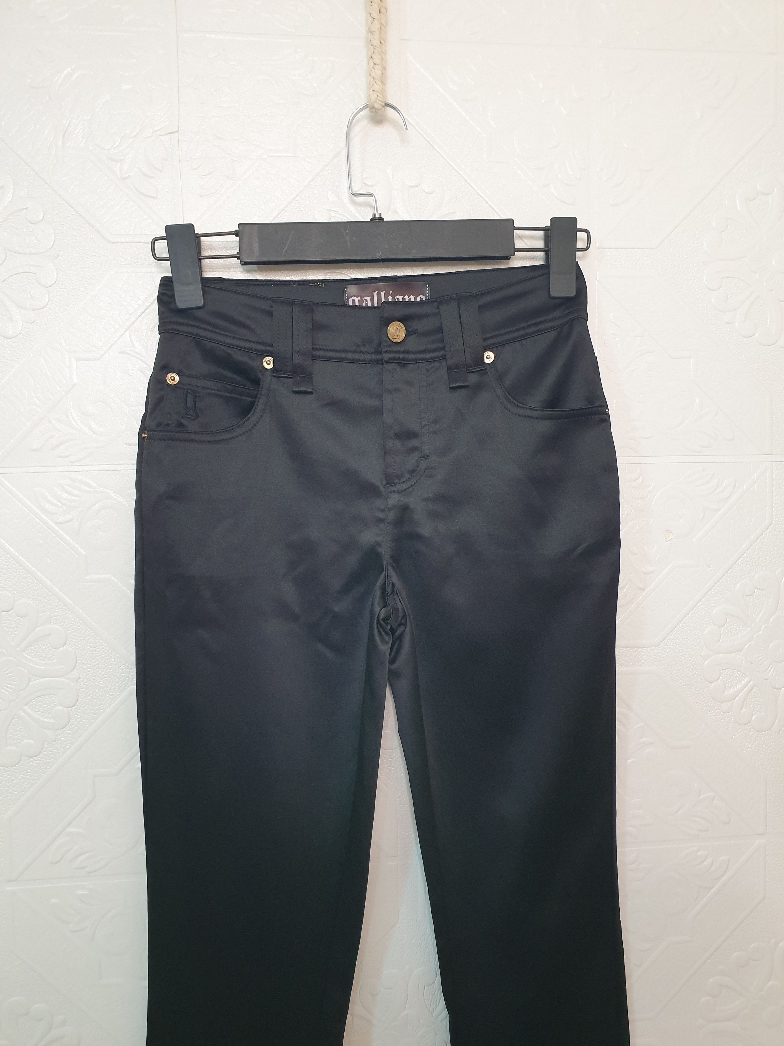 John Galliano GALLIANO pants for WOMEN black size small JOHN GALLIANO Size 27" / US 4 / IT 40 - 3 Thumbnail