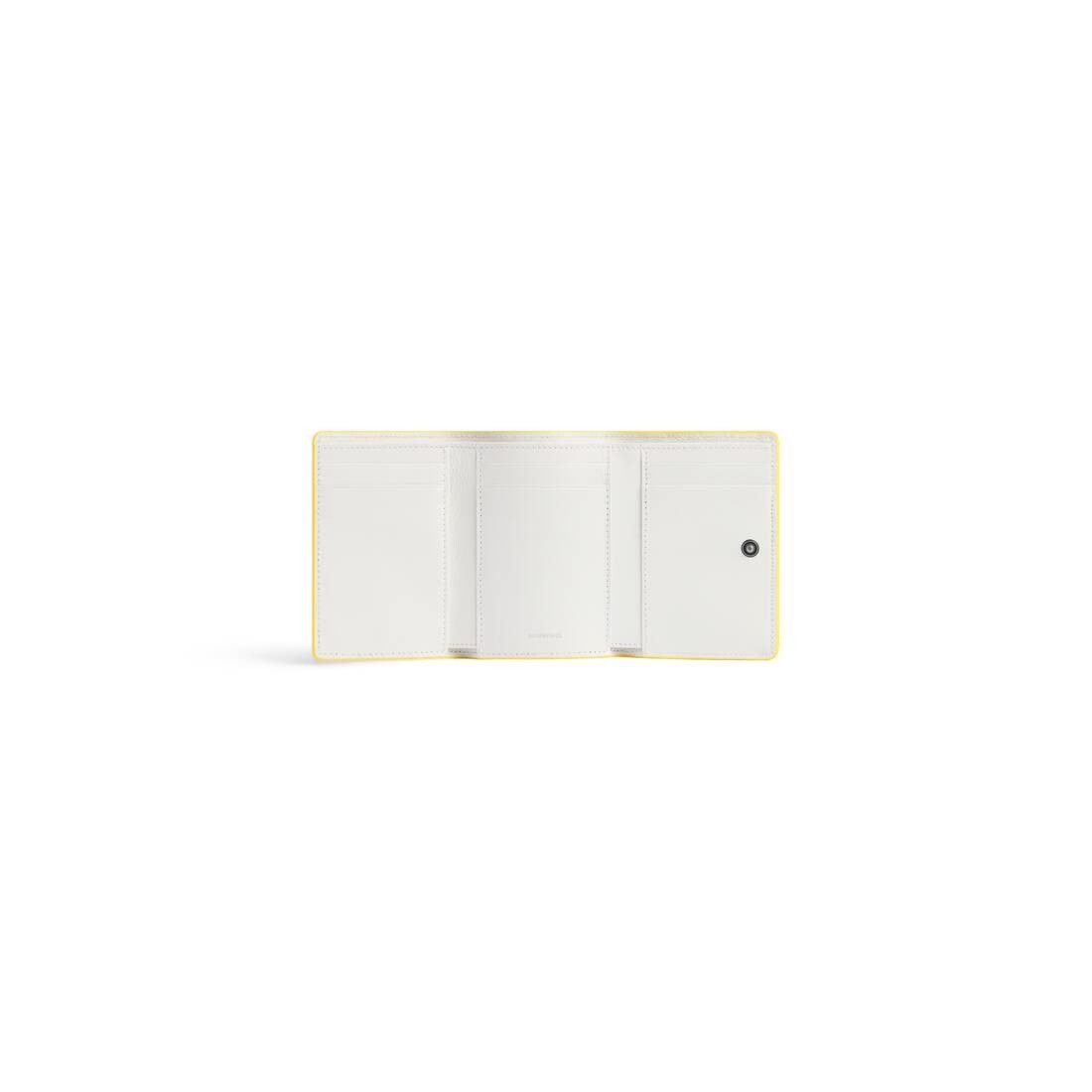 Balenciaga o1srvl11e0925 Size: OS / Envelope Bifold Wallet in Yellow Size ONE SIZE - 4 Thumbnail