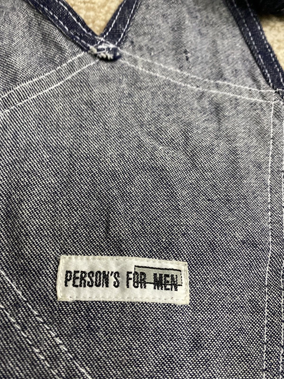 Japanese Brand × PERSON'S Japanese Brand Person’s for Men Double Knee Denim Overalls Size US 36 / EU 52 - 19 Thumbnail
