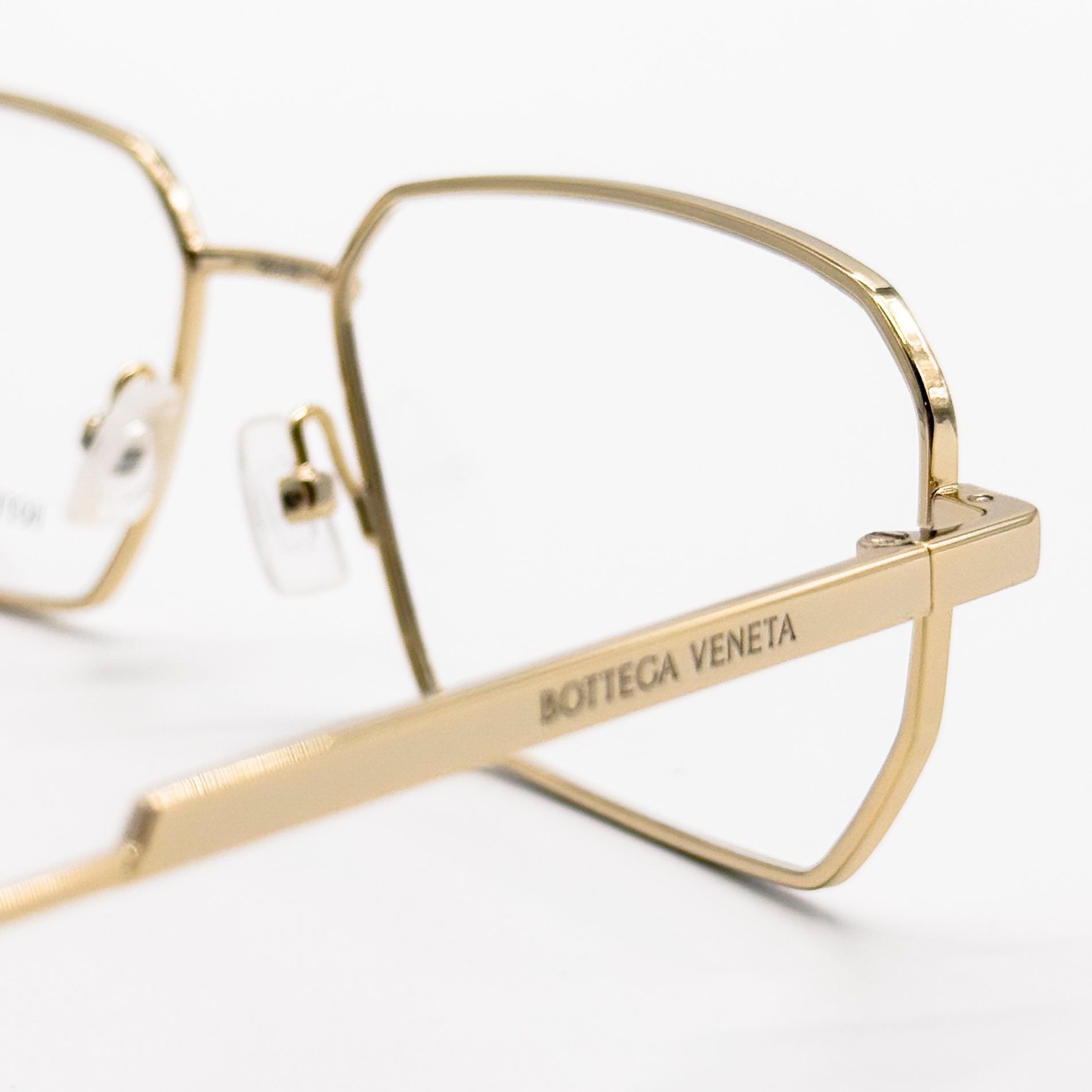 Bottega Veneta NEW BOTTEGA VENETA EYEGLASSES BV1073O 002 SQUARE GOLD UNISEX Size ONE SIZE - 5 Thumbnail