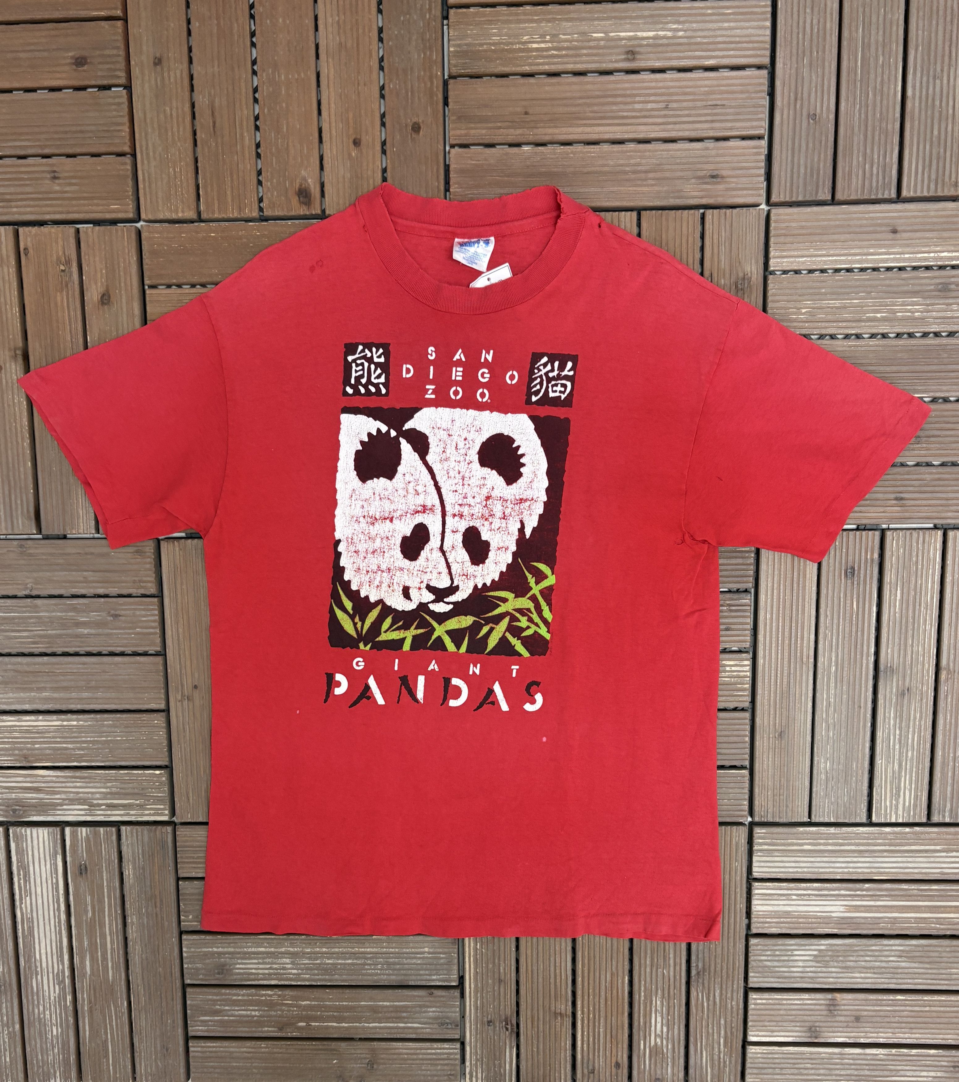 Vintage San Diego Zoo Giant Pandas Vintage T-Shirt Tee Size US L / EU 52-54 / 3 - 1 Thumbnail
