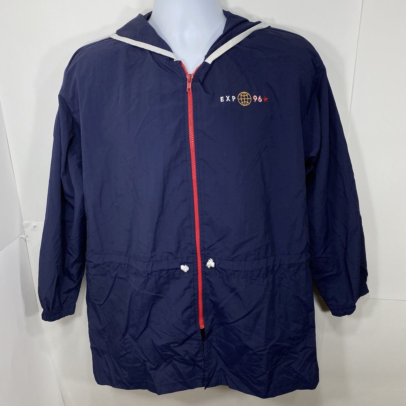 Vintage Vintage Express Athletique 1996 Windbreaker Full Zip Jacket Size US M / EU 48-50 / 2 - 1 Thumbnail