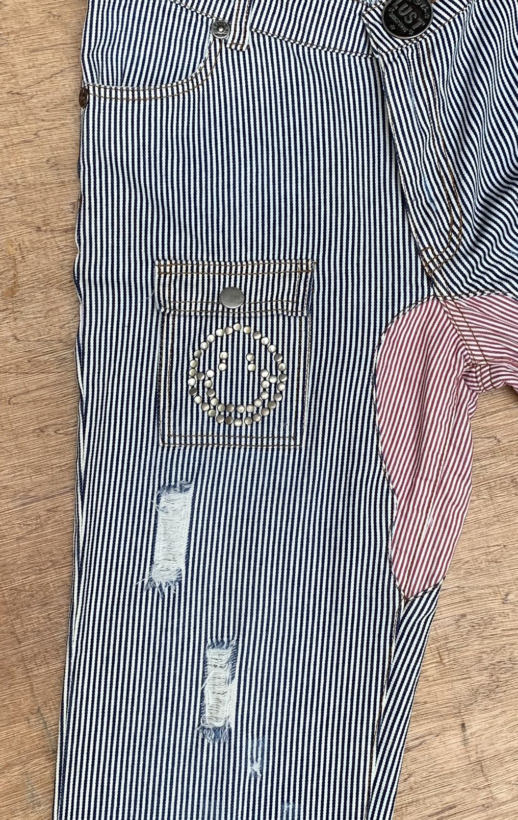 Japanese Brand Rare Lust Since 2005 Essentially Of Surf Hickory Bush Pants Size US 29 - 10 Thumbnail