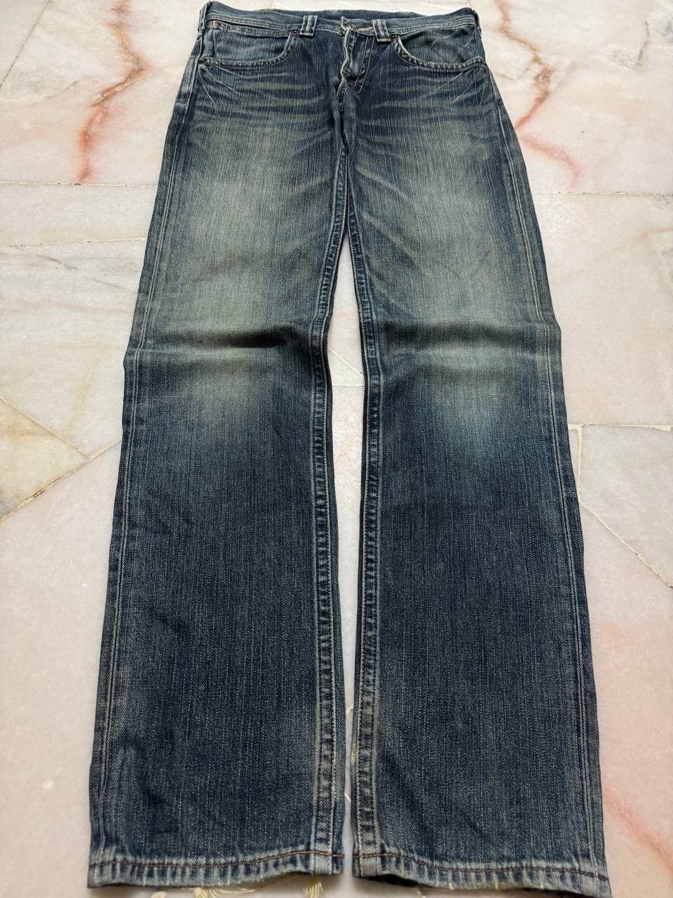 Wrangler VINTAGE WRANGLER FADED DISTRESSED BLUE JEANS Y2K Size US 29 - 3 Thumbnail
