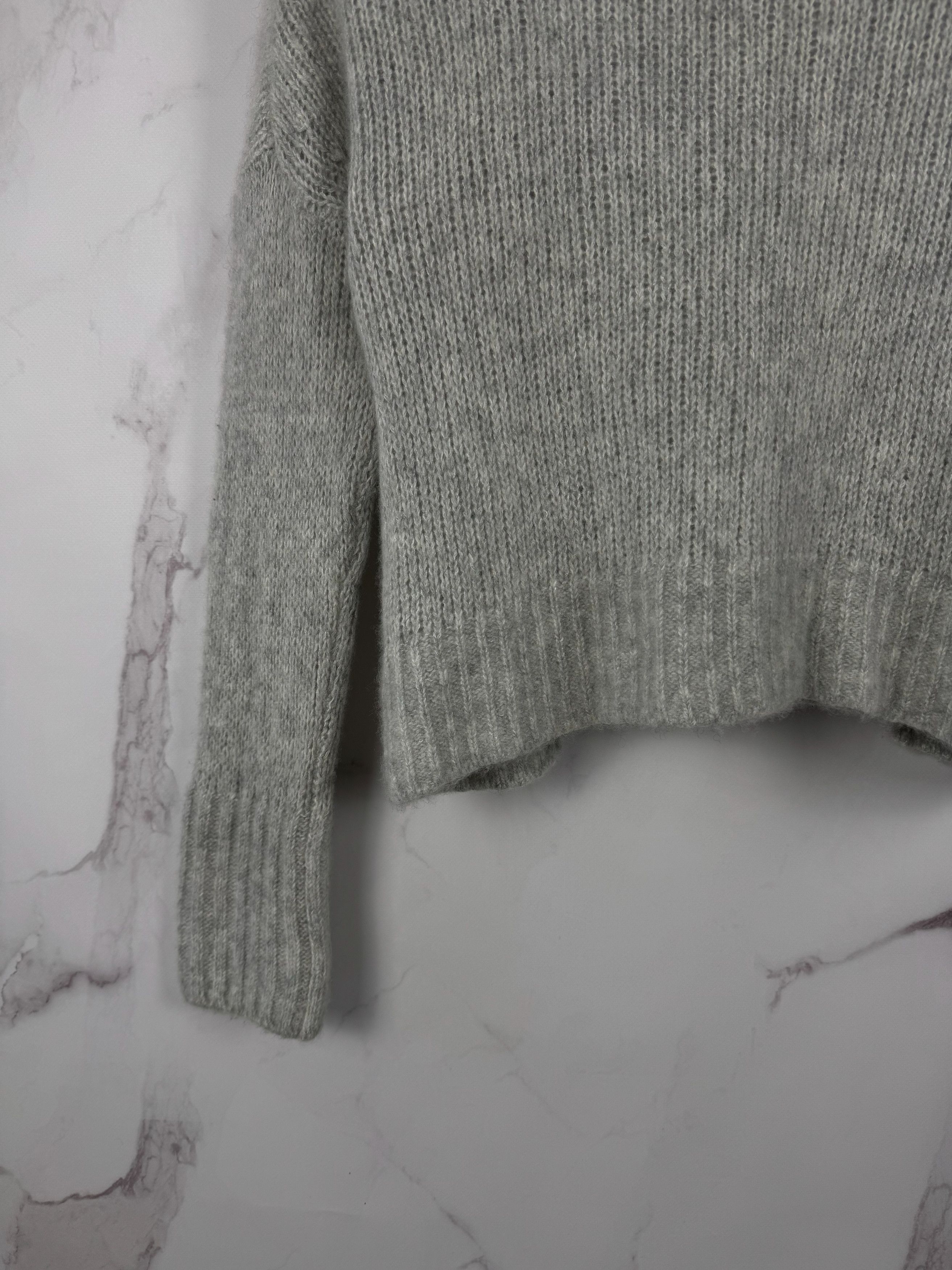 ME+EM ME+EM Cashmere Silk Blend Sweater Gray Casual Style Size M Size M / US 6-8 / IT 42-44 - 7 Thumbnail