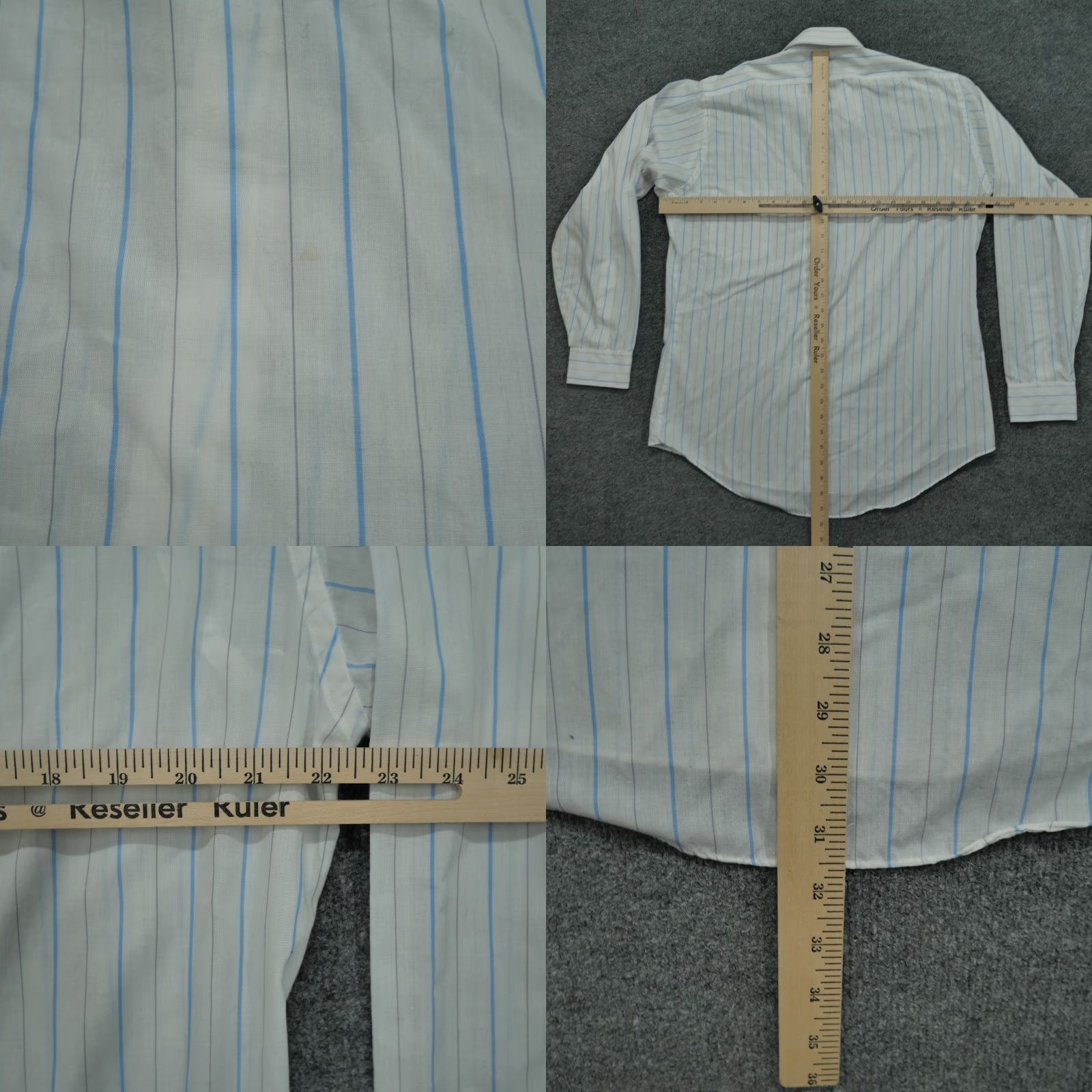 Vintage VINTAGE Gentry Shirt Mens XL White Striped Button-Up Fitted Shirt 80s Size US XL / EU 56 / 4 - 8 Thumbnail