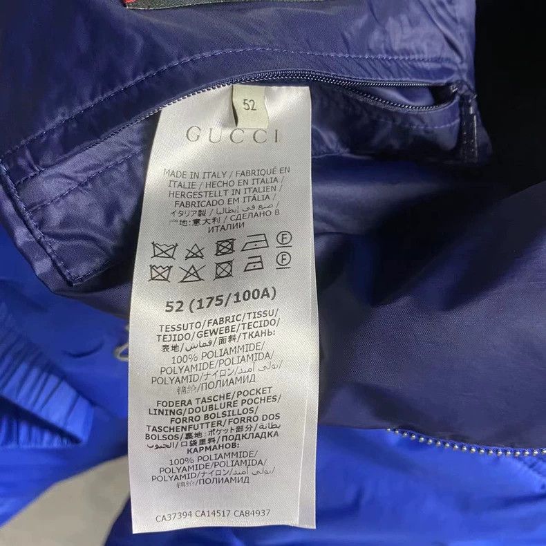 Gucci Gucci Blue stitching embroidered logo down jacket 2504-Next Size US L / EU 52-54 / 3 - 4 Thumbnail