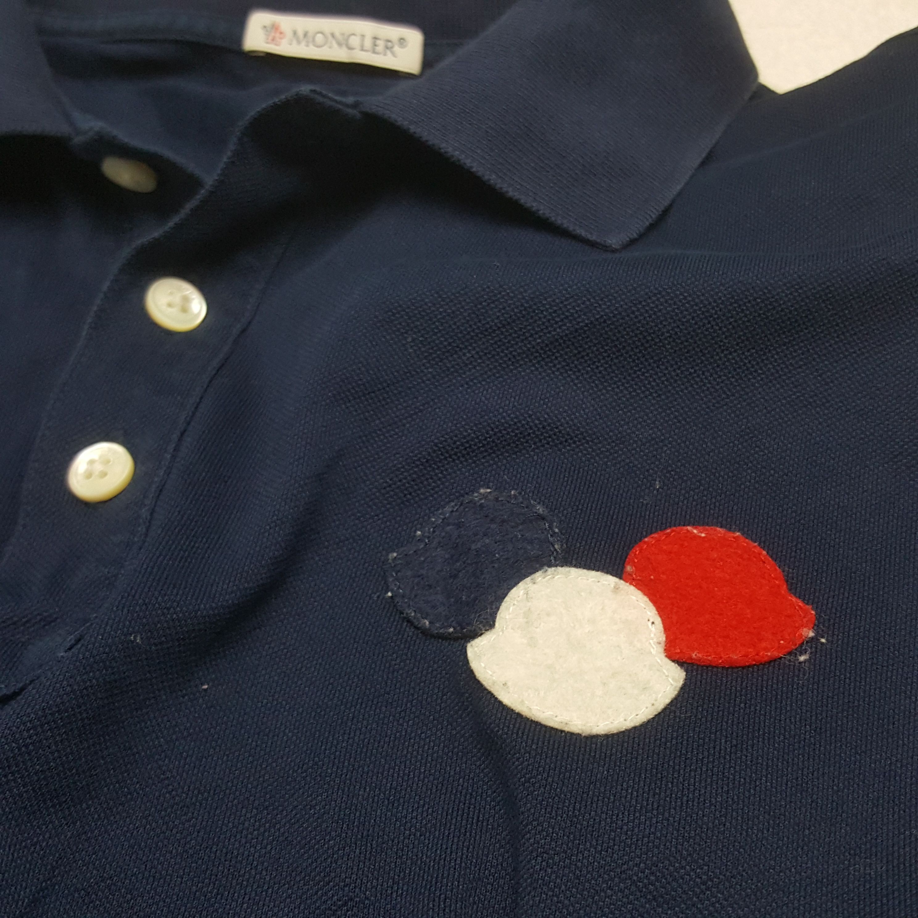 Moncler Vintage Moncler Designer Brand Polos RR14 Size US M / EU 48-50 / 2 - 11 Thumbnail