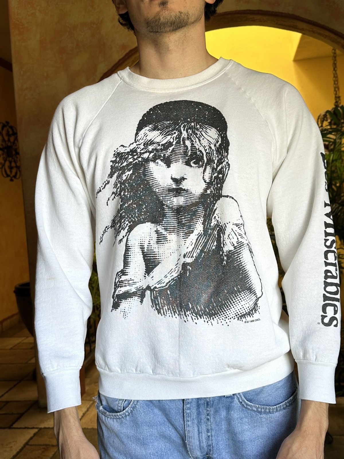 4GSELLER Vintage 1986 Les Misérables Sweatshirt Large Size US L / EU 52-54 / 3 - 11 Thumbnail