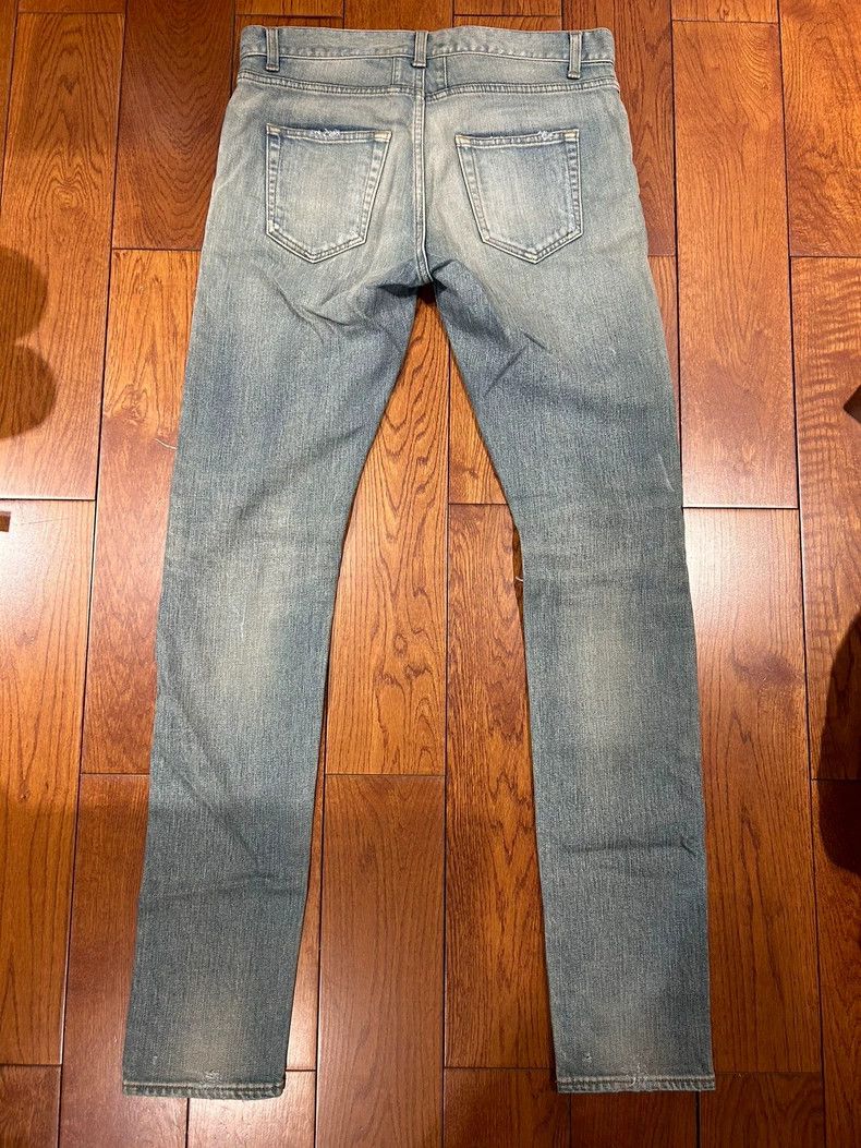 Saint Laurent Paris Saint laurent paris 16ss D02 Knife Cut Mud Dye Jeans 2506-N Size US 30 / EU 46 - 2 Thumbnail