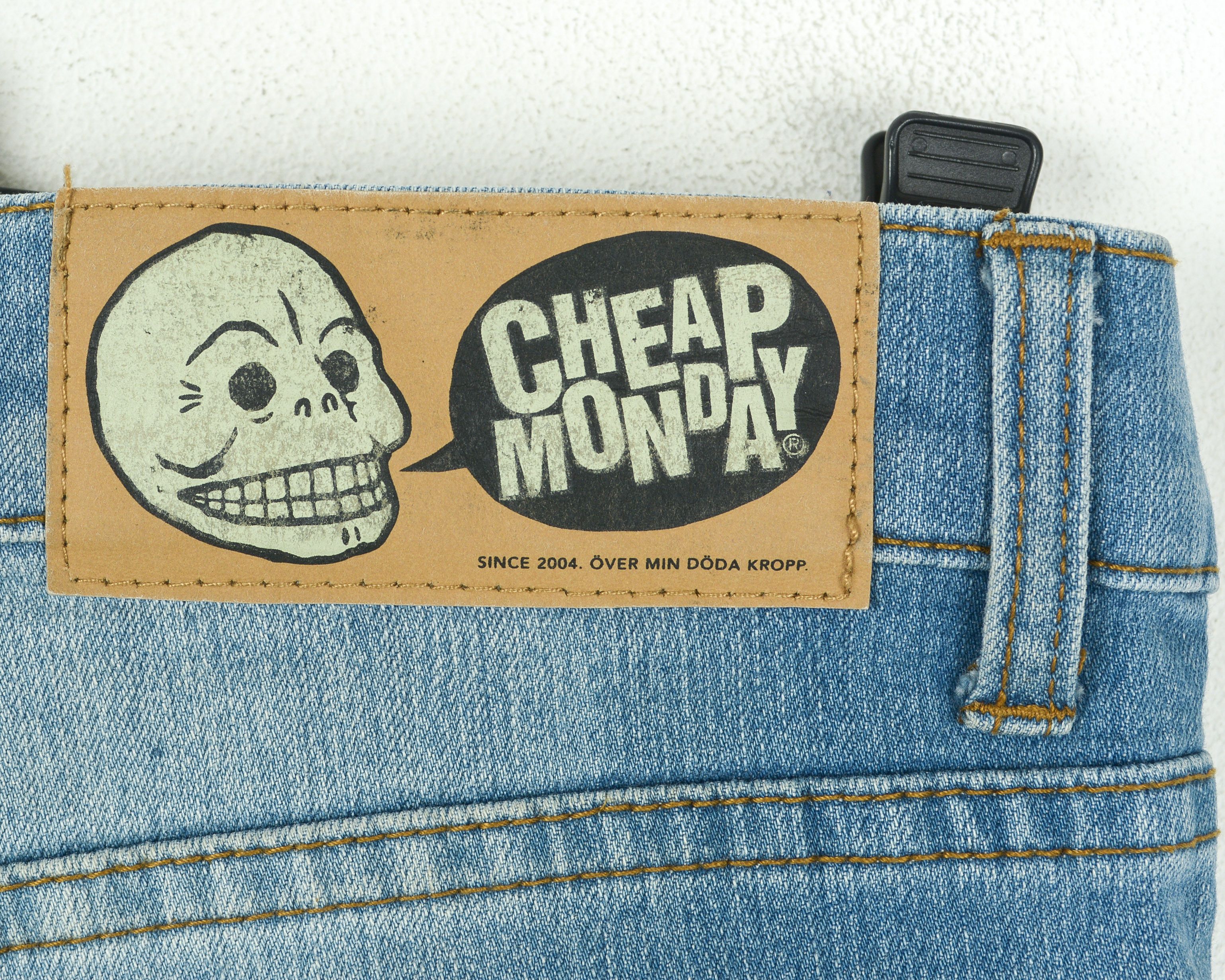 Cheap Monday Tight Upper Mid Blue W31 L34 Slim Skinny Jeans Denim Pants Size US 31 - 5 Thumbnail