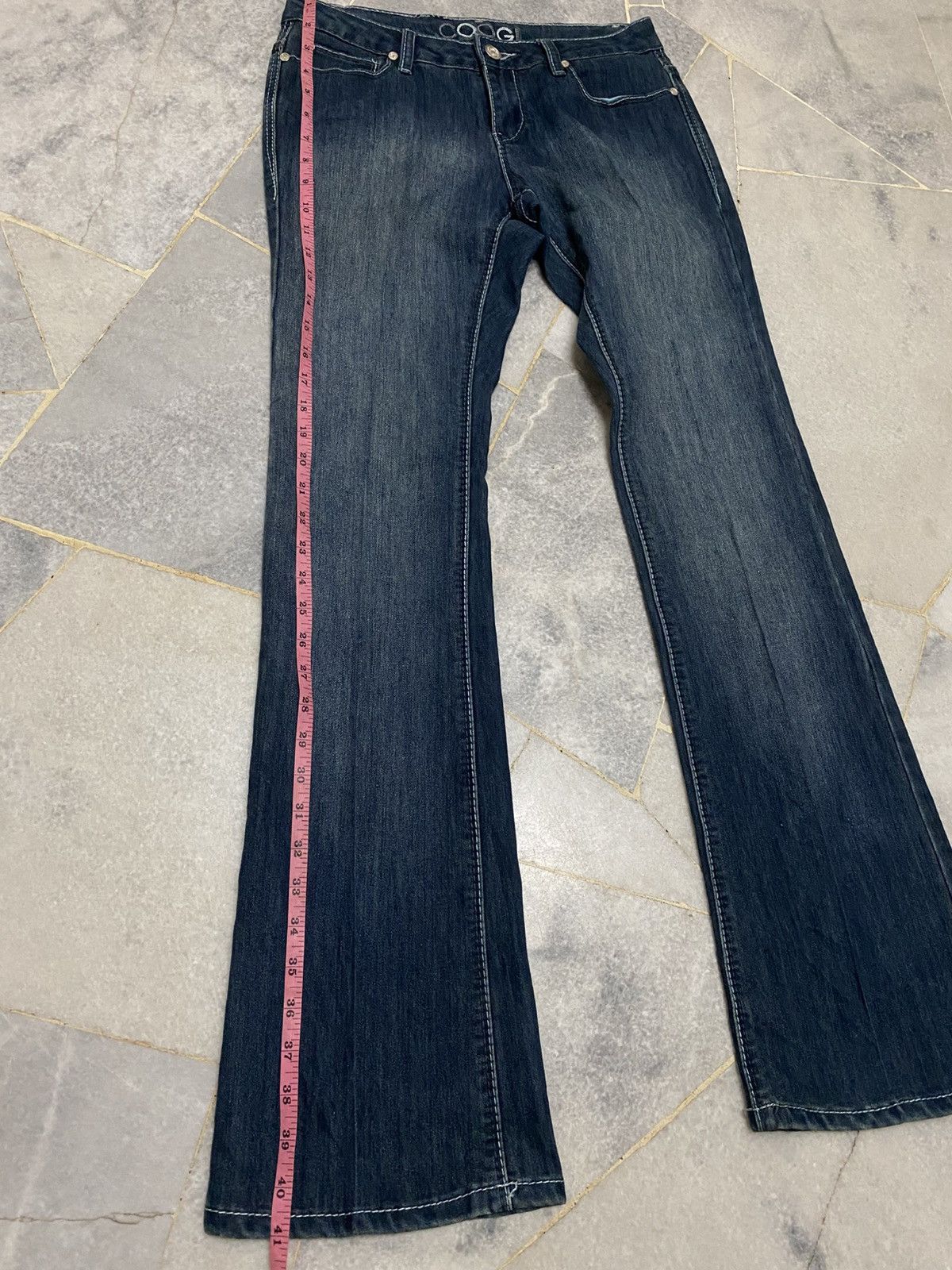 Coogi Vintage COOGI Embroidered Logo Denim Jeans - Y2K Flare Size 30" / US 8 / IT 44 - 18 Thumbnail