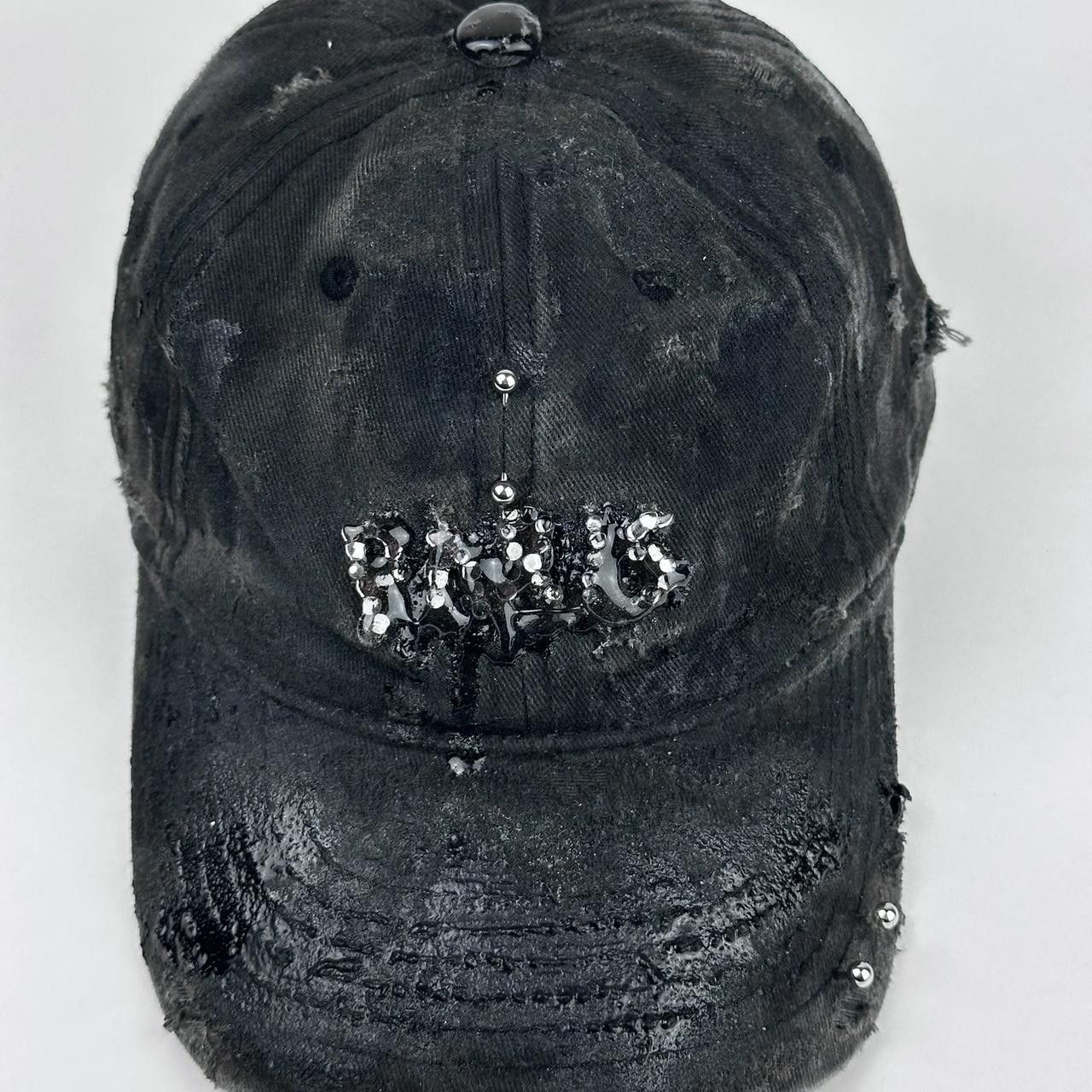 Other ASTROBOI* 'Paris' Gray Rhinestone Pierced Hat Size ONE SIZE - 2 Thumbnail