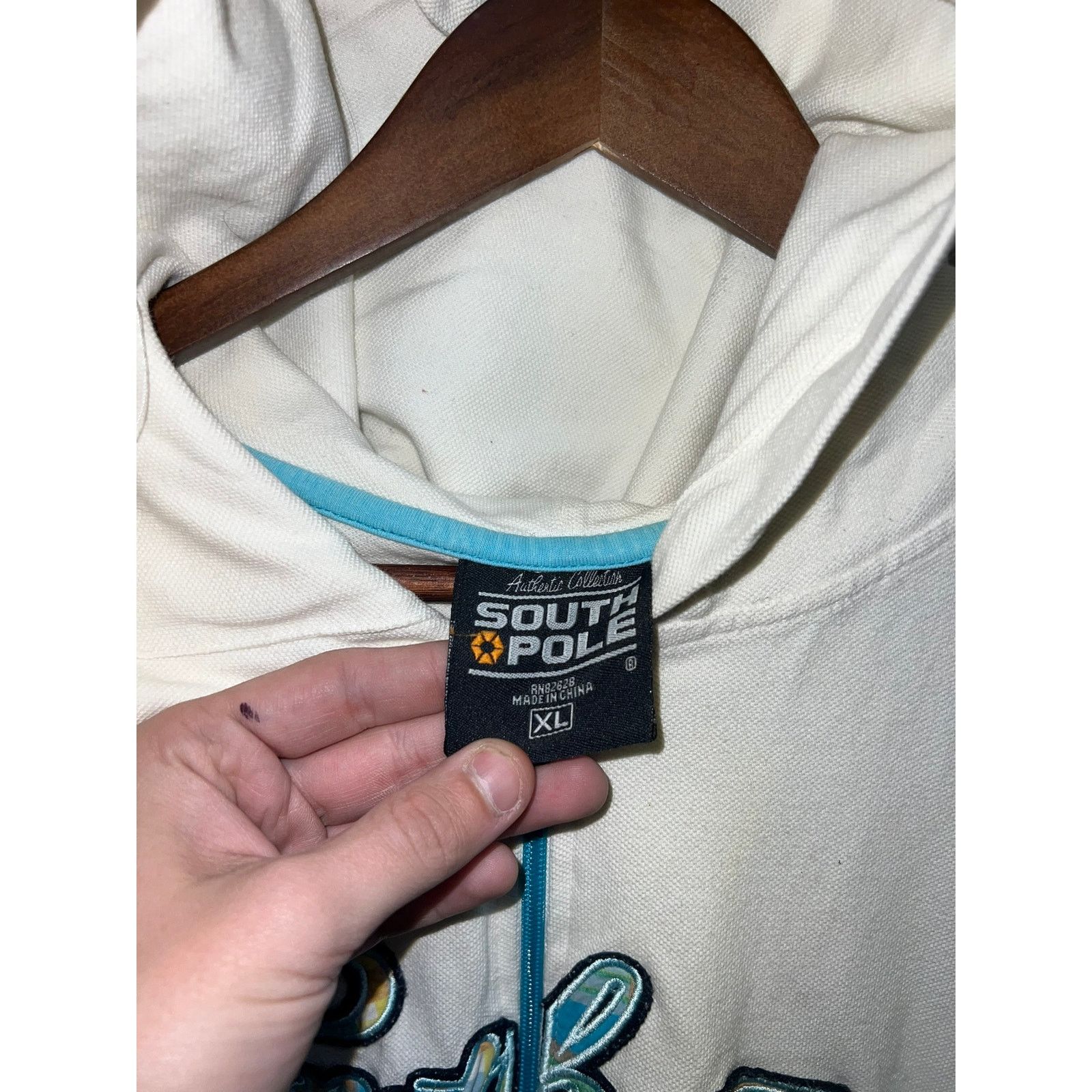 Vintage Y2K Southpole Sleeveless Hoodie Workout Full Zip White XL Size US XL / EU 56 / 4 - 7 Thumbnail