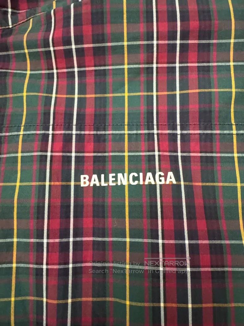 Balenciaga Balenciaga Retro British style striped checkered embroider Size US S / EU 44-46 / 1 - 4 Thumbnail