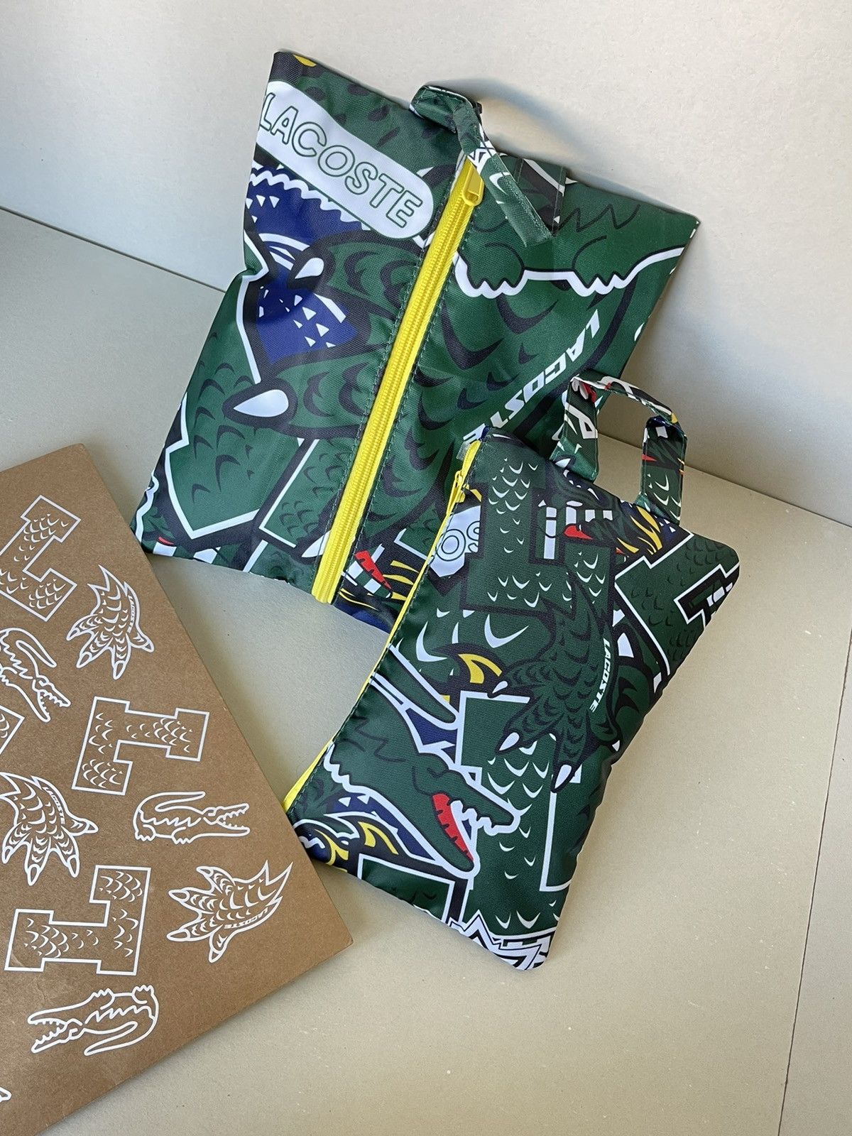 Lacoste × Larose Paris (new+box) Lacoste RARE! Travel kit (toiletries) unisex pouch Size ONE SIZE - 1 Thumbnail