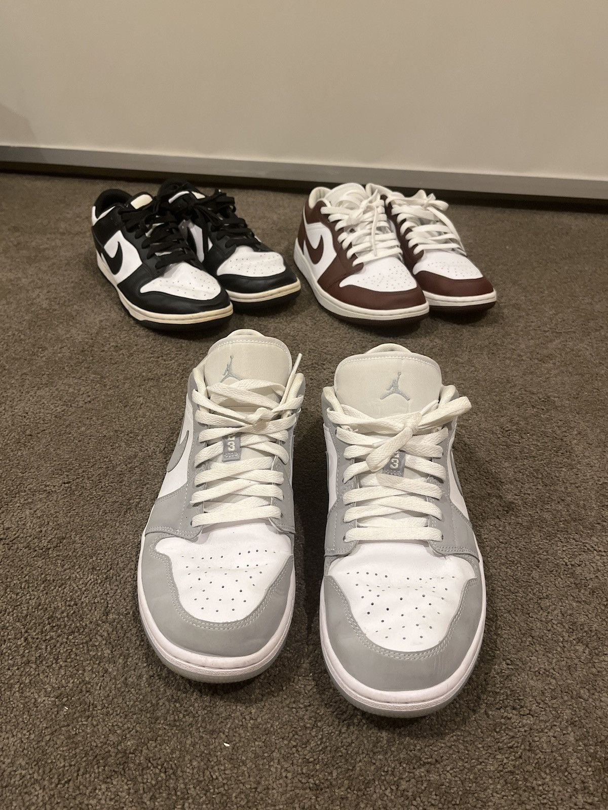 Nike Wolf grey jordan low (M 10.5 / W 12) nike Size US 10.5 / EU 43-44 - 4 Thumbnail